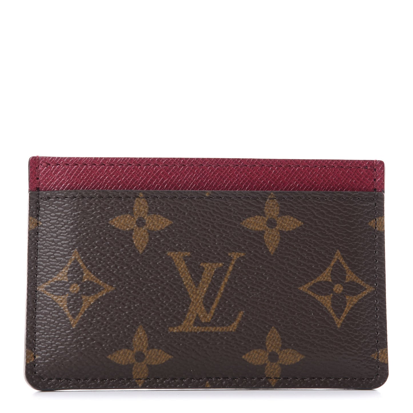 Monogram Card Holder Fuchsia