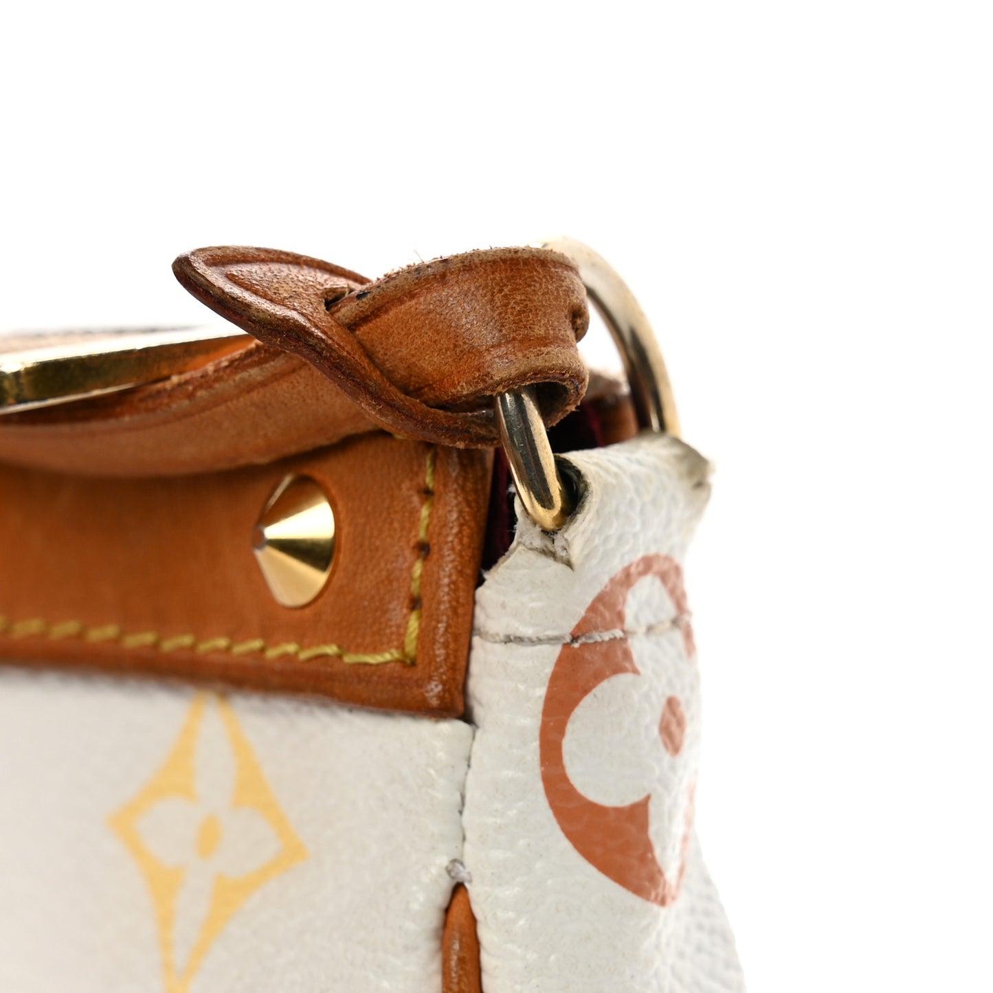 Monogram Multicolor Pochette Accessories White