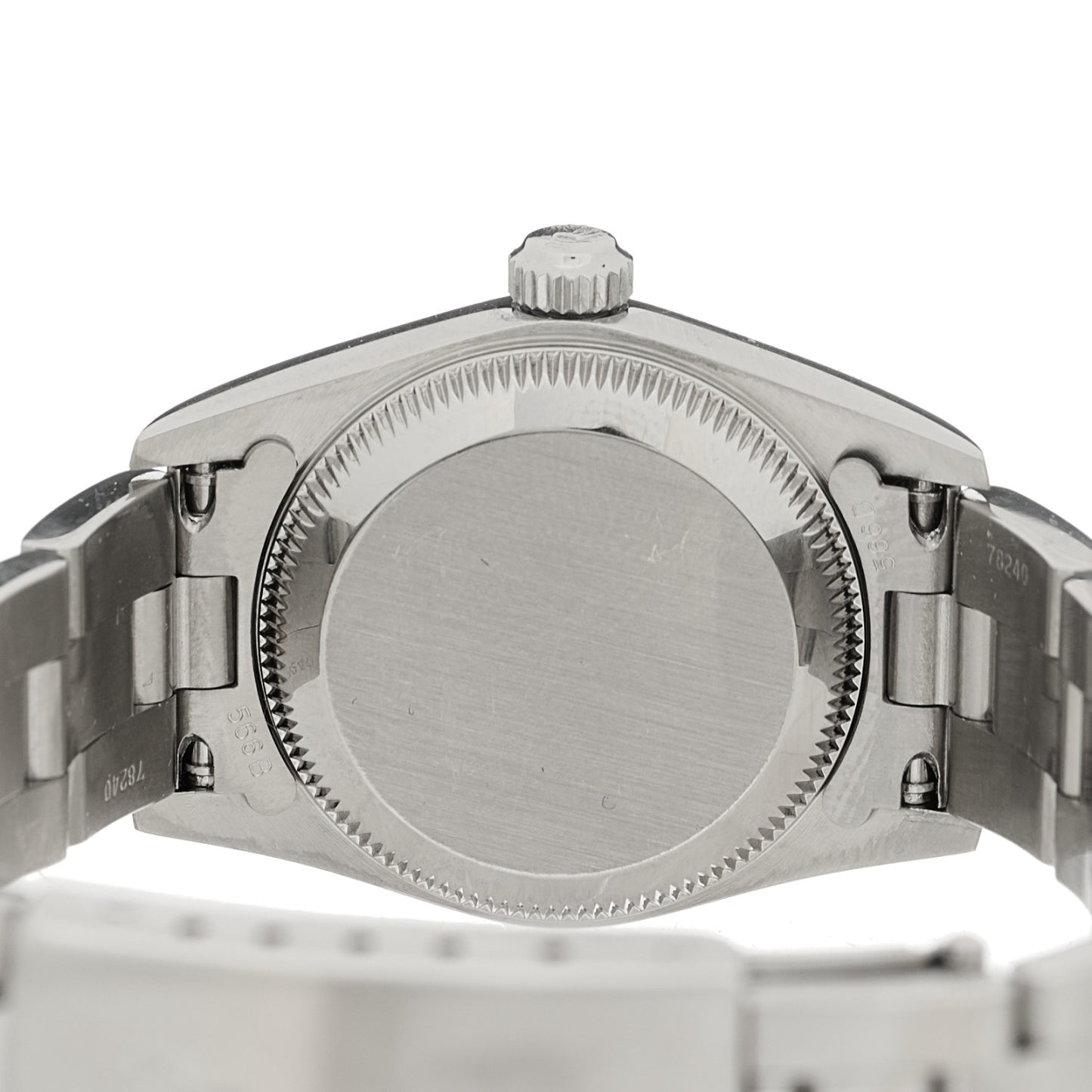 Stainless Steel 24mm Oyster Perpetual Watch Black 76080