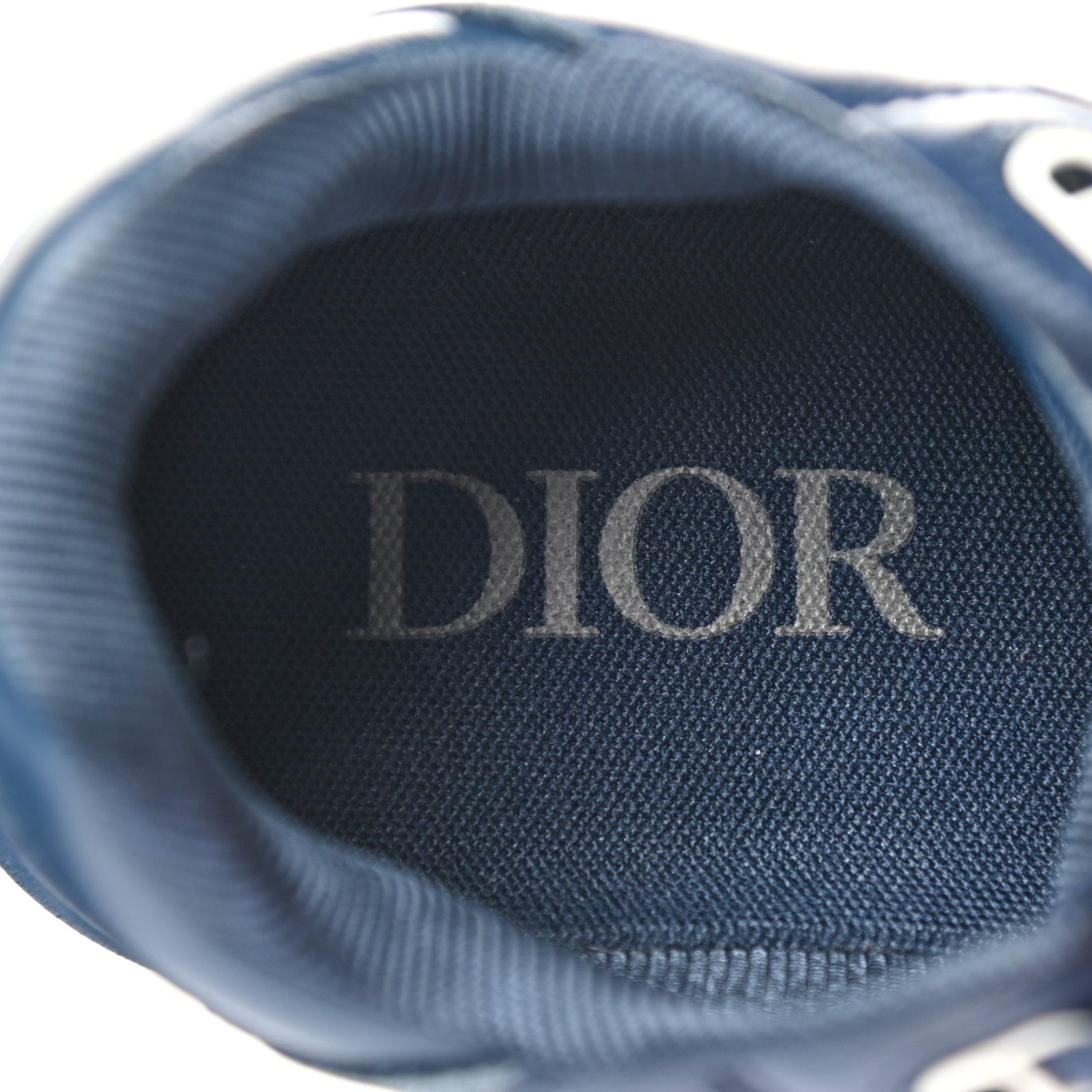Christian Dior Smooth Calfskin Oblique Galaxy Mens B27 Low Top Sneakers 38 Blue Beige 7 of 9