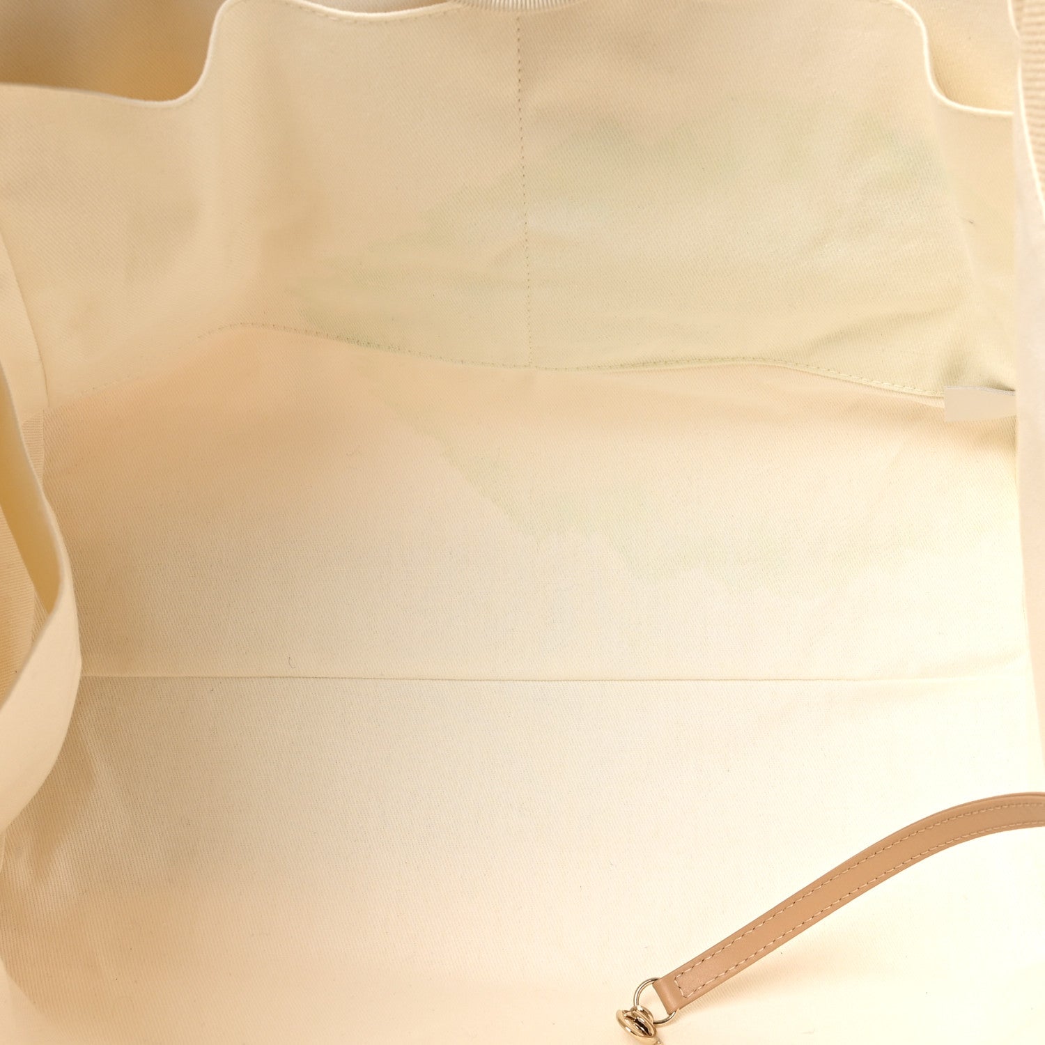 Chanel Canvas Pearl Medium Deauville Tote Ecru Beige 4 of 9