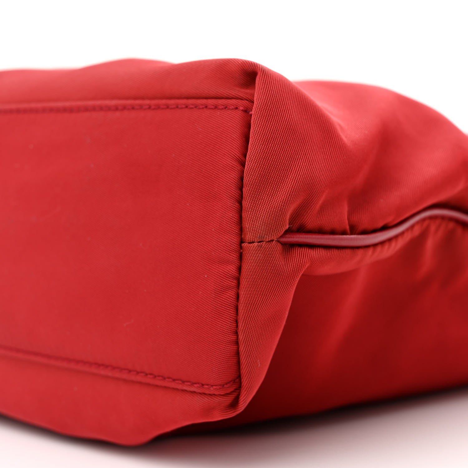 Prada Tessuto Nylon Tote Red 10 of 11