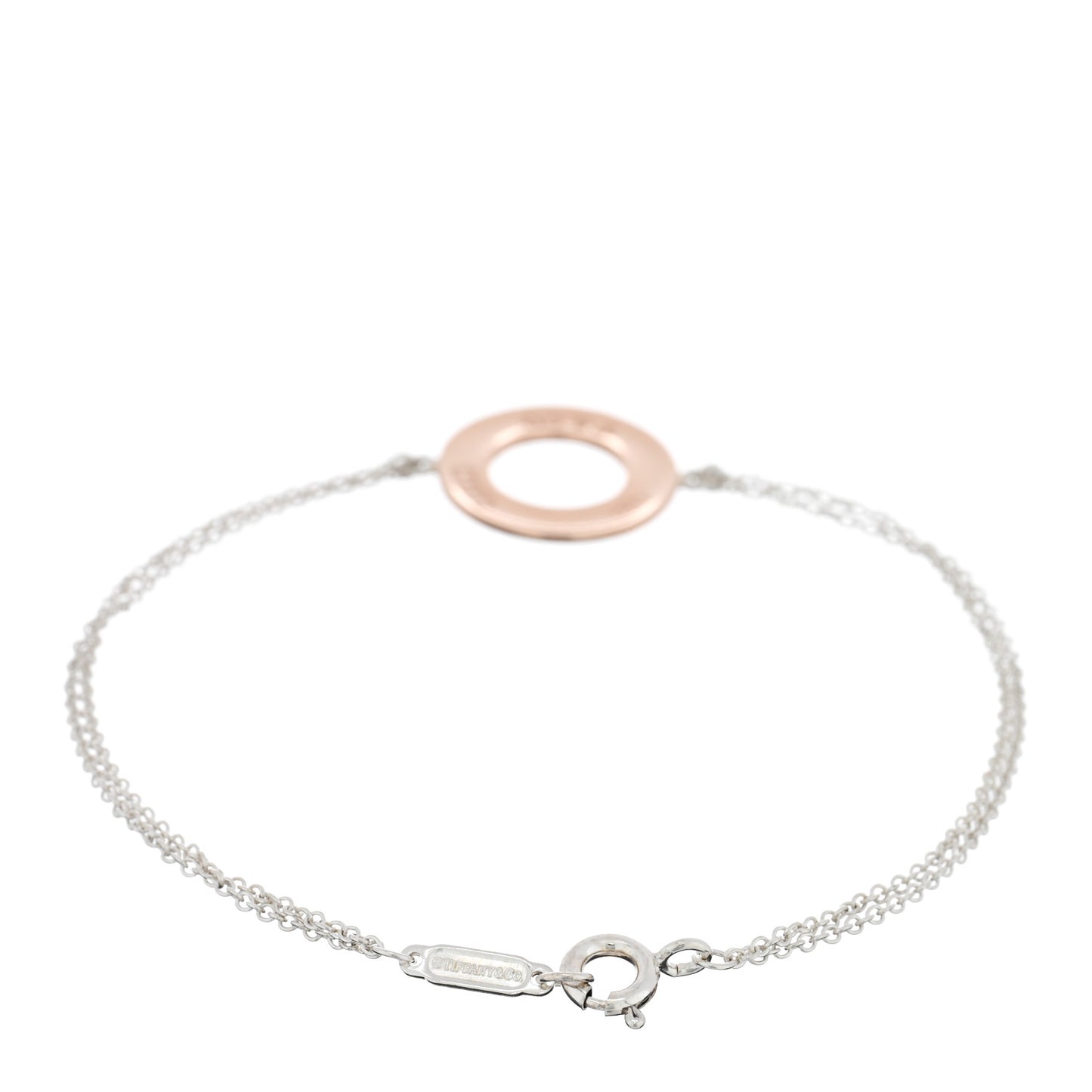 Sterling Silver Rubedo 1837 Circle Chain Bracelet