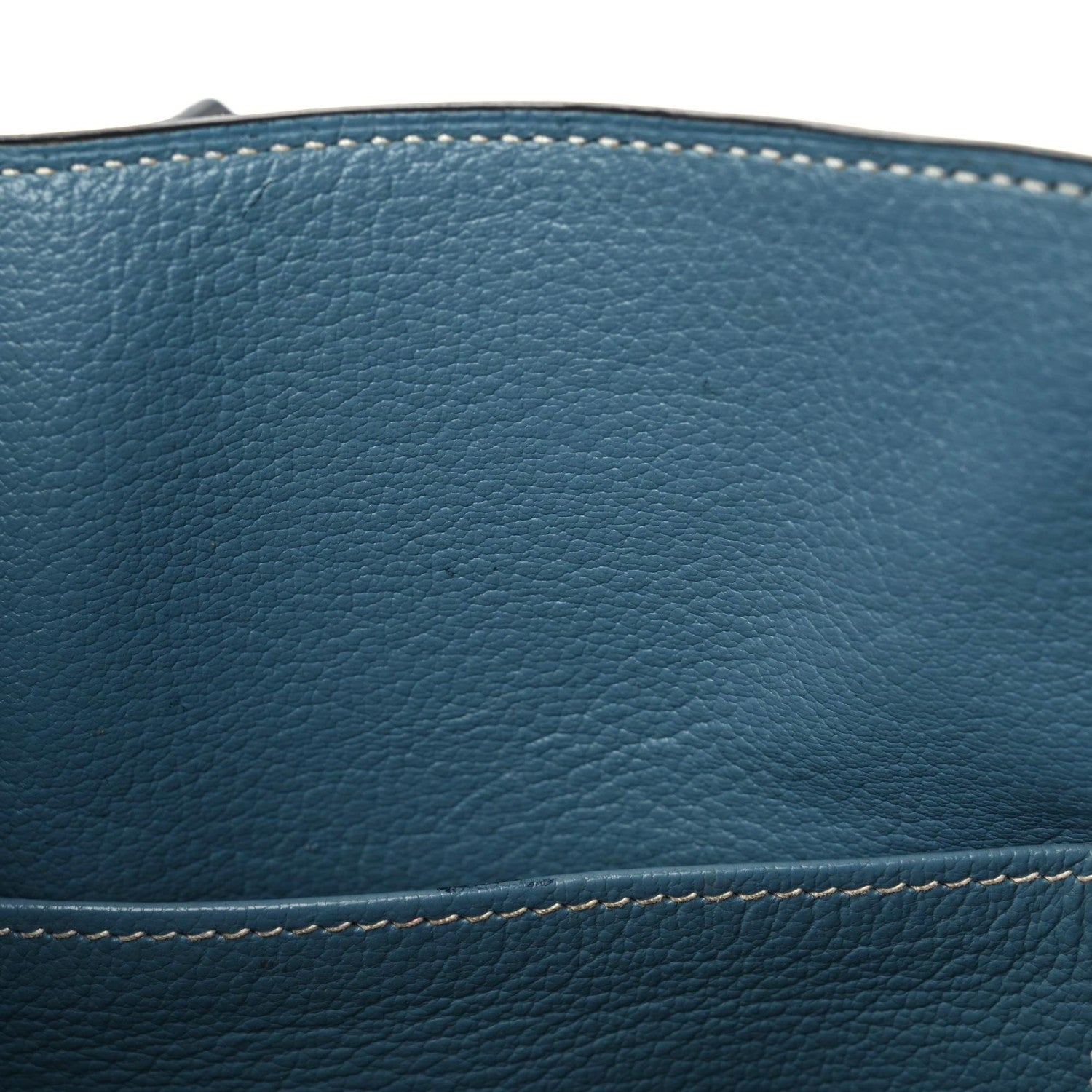 Hermes Togo Bi-Color Kelly Retourne 32 Indigo Blue Jean 16 of 17