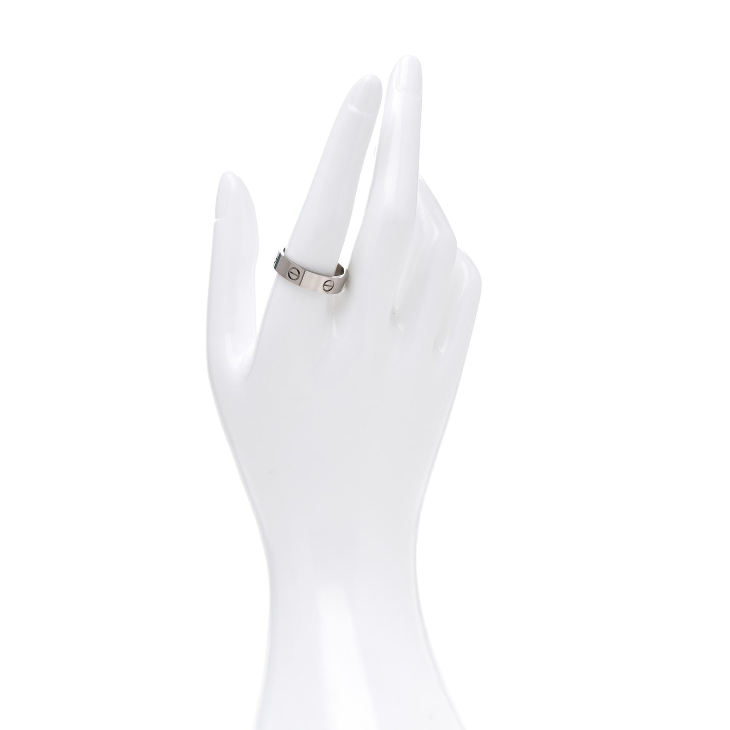 18K White Gold 5.5mm LOVE Ring 61 9.5