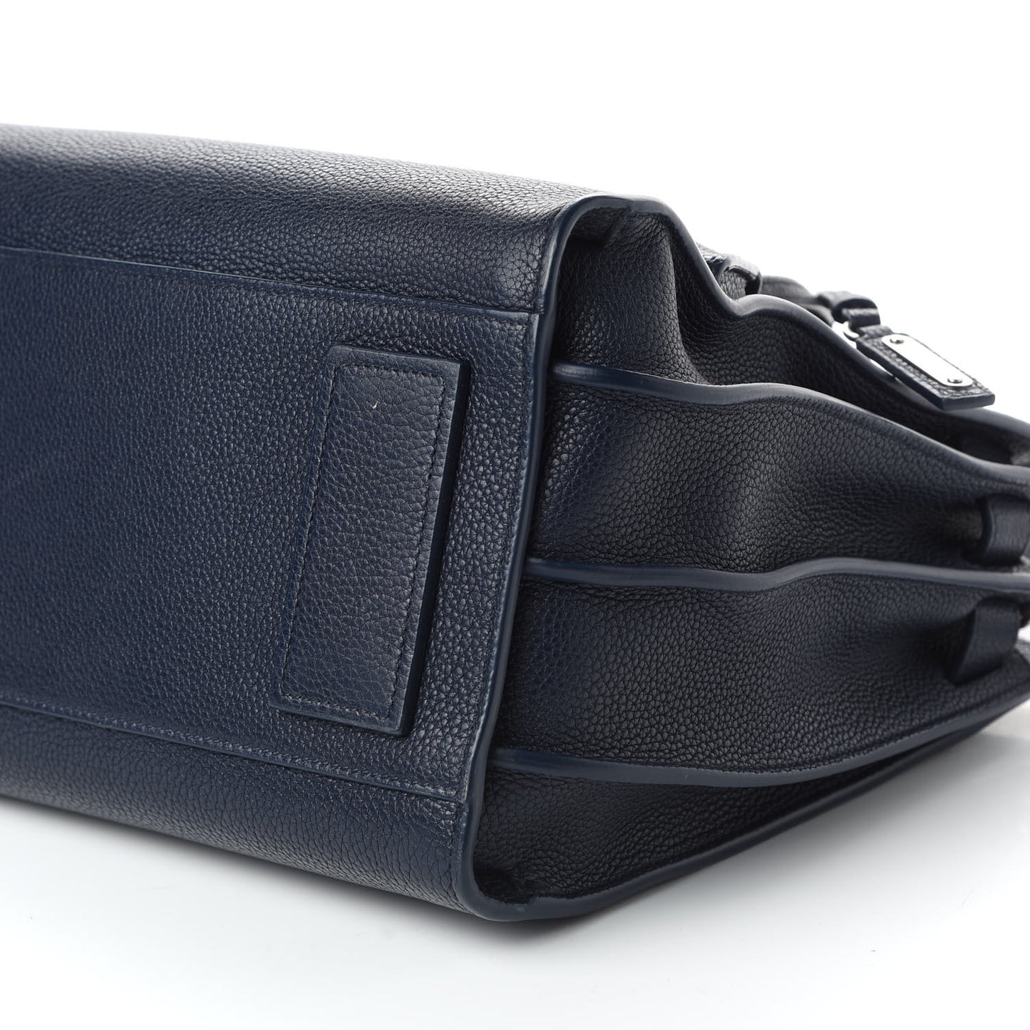 Grained Calfskin Small Supple Sac De Jour Navy