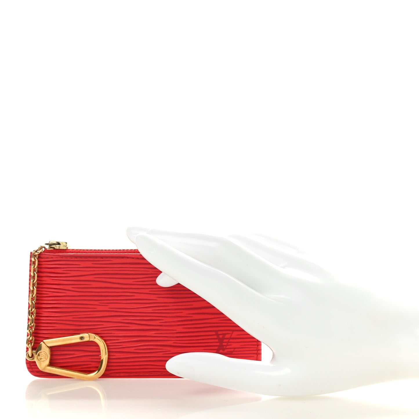Epi Key Pouch Castillan Red