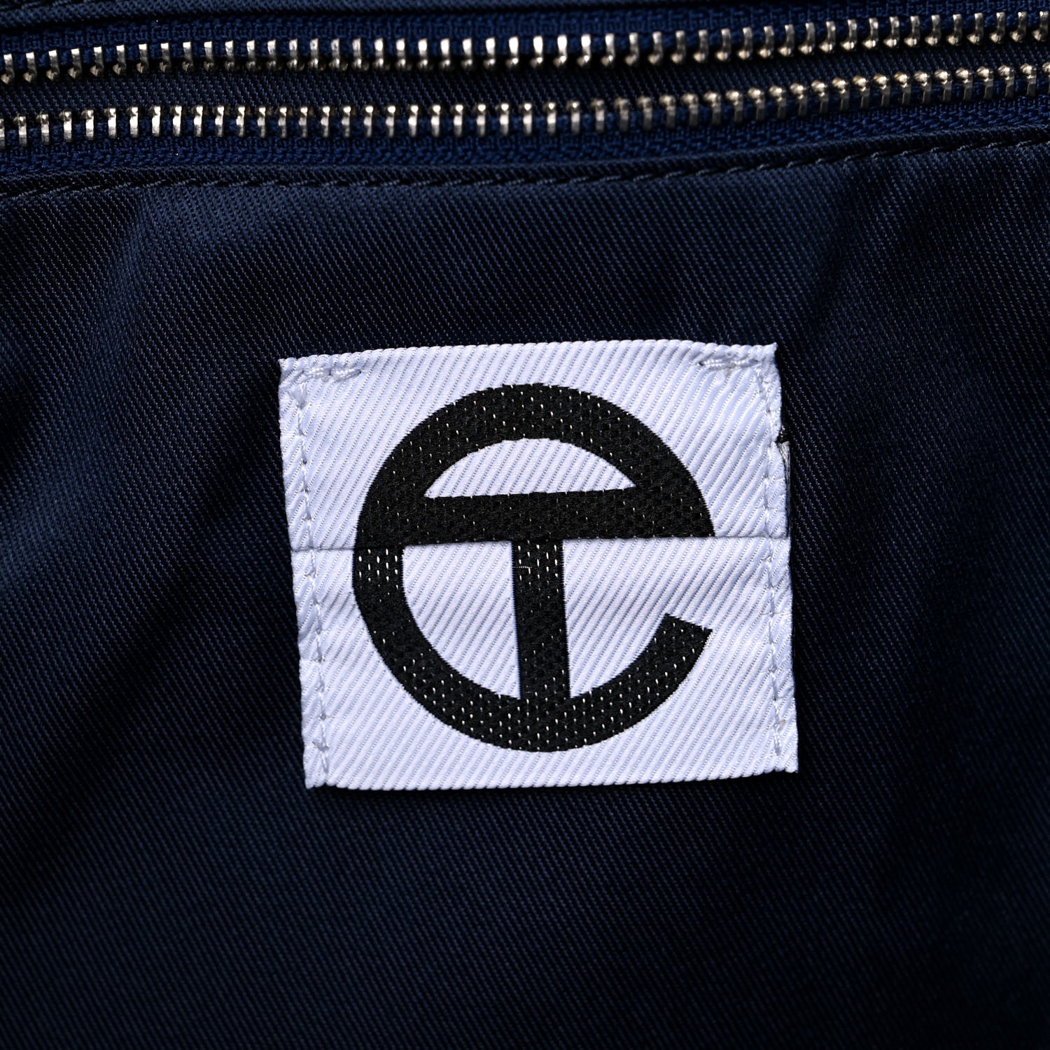 Telfar Vegan Leather Large Shopping Bag Navy 6 of 9