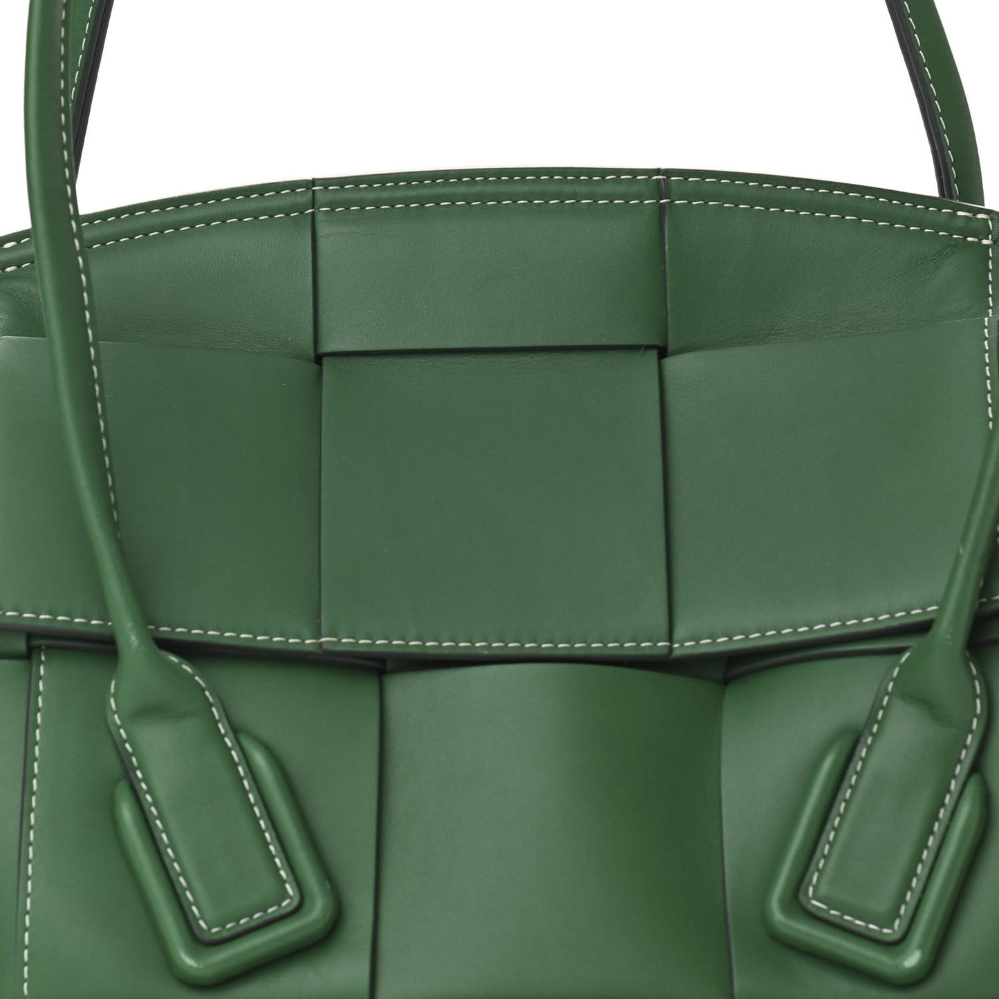 French Calfskin Maxi Intrecciato Arco 33 Racing Green