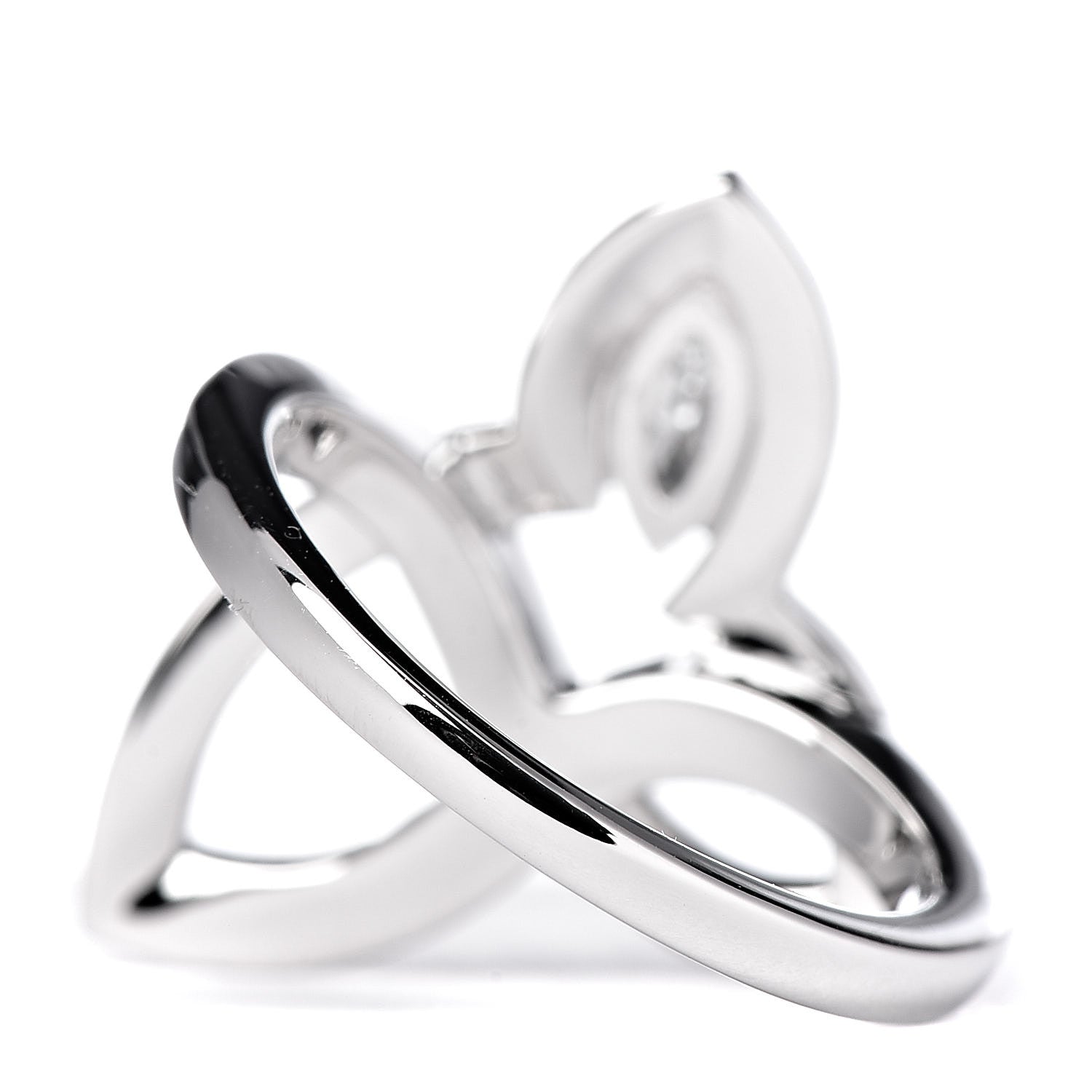 Harry Winston Platinum Diamond Lily Cluster Ring 47 4.25 4 of 6