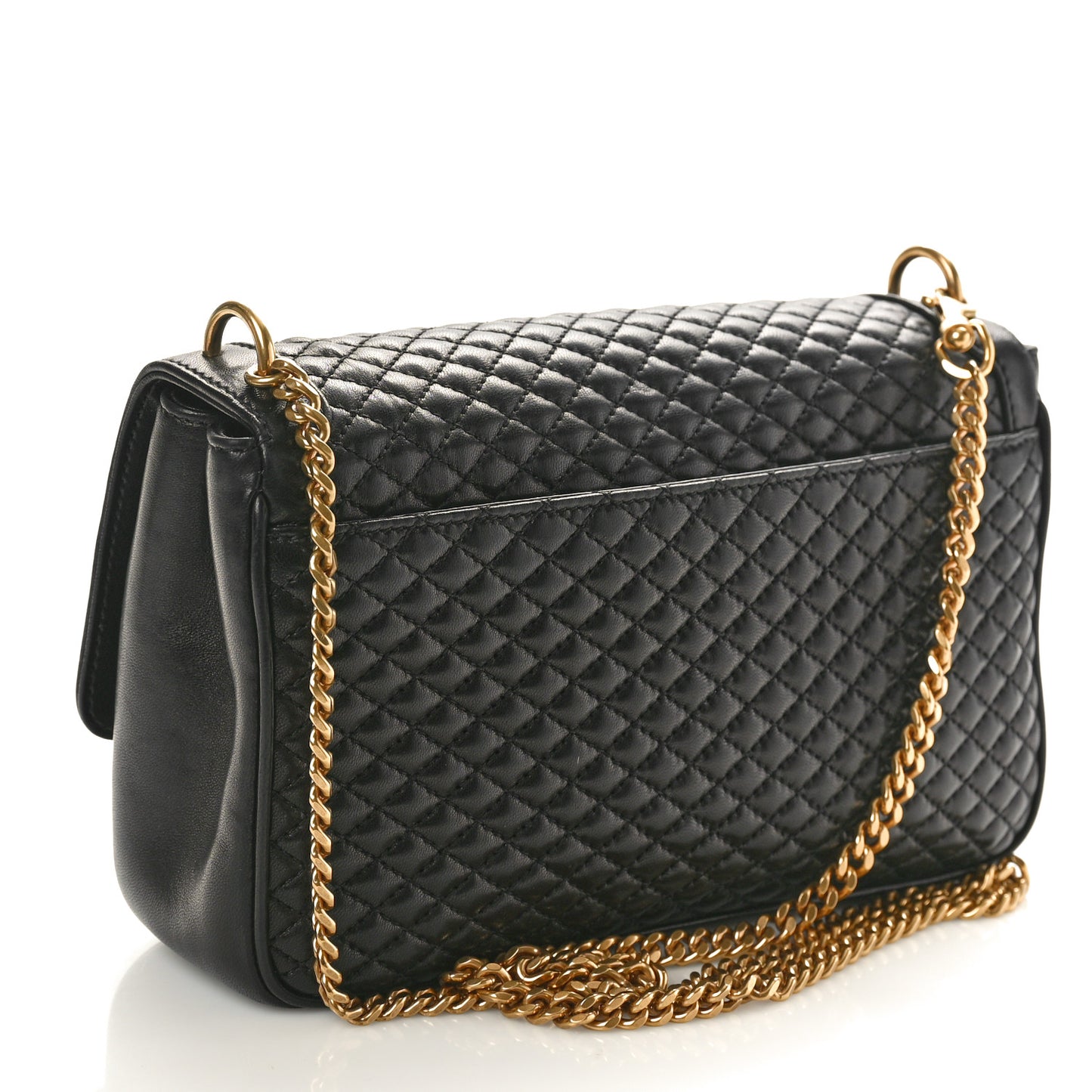 Lambskin Quilted Victoire Shoulder Bag Black