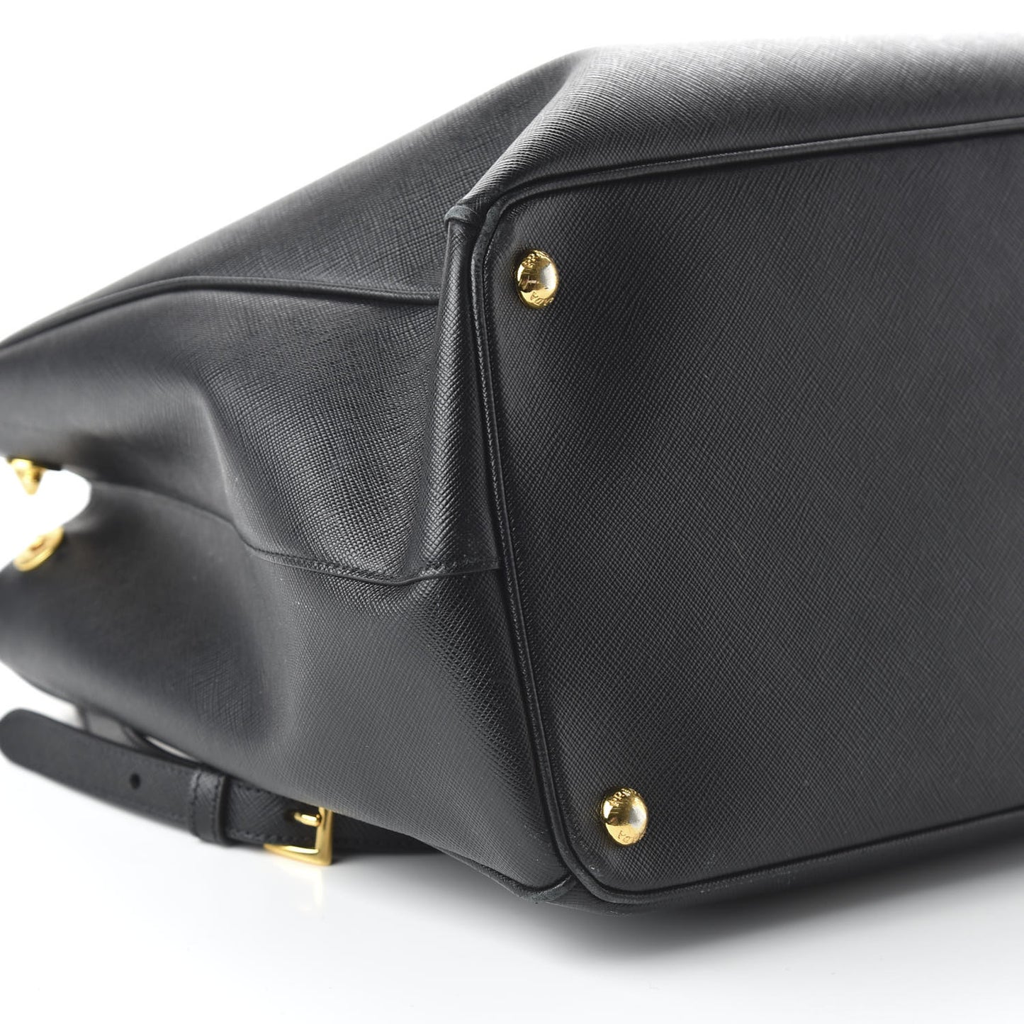 Saffiano Large Galleria Double Zip Tote Black