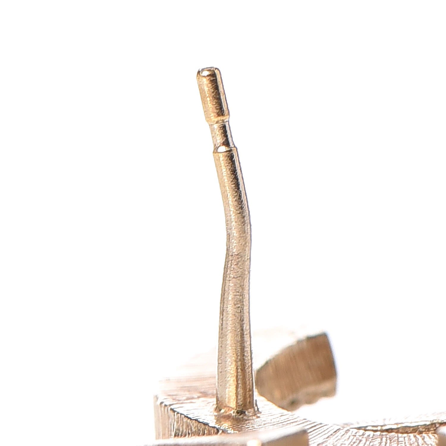 Chanel Bead CC Earrings Light Gold Black 6 of 6