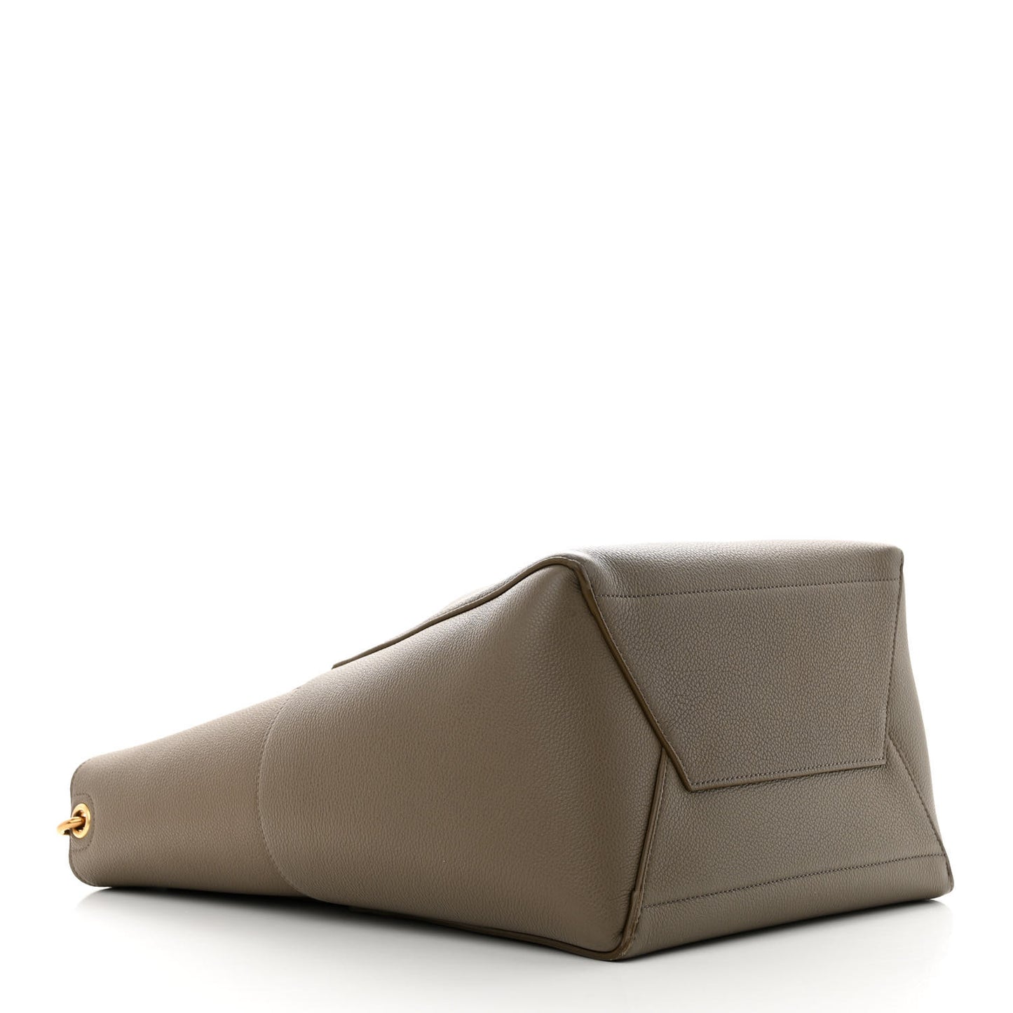 Soft Grained Calfskin Sangle Bucket Bag Taupe