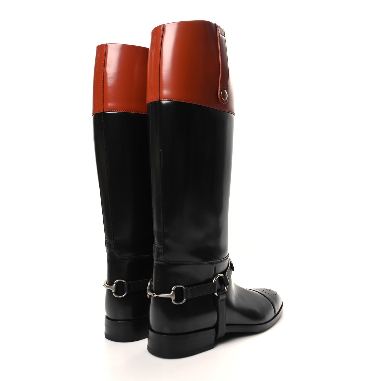 Cordovan Lux Mens Zelda Harness Riding Boots 10 Black Amber Honey