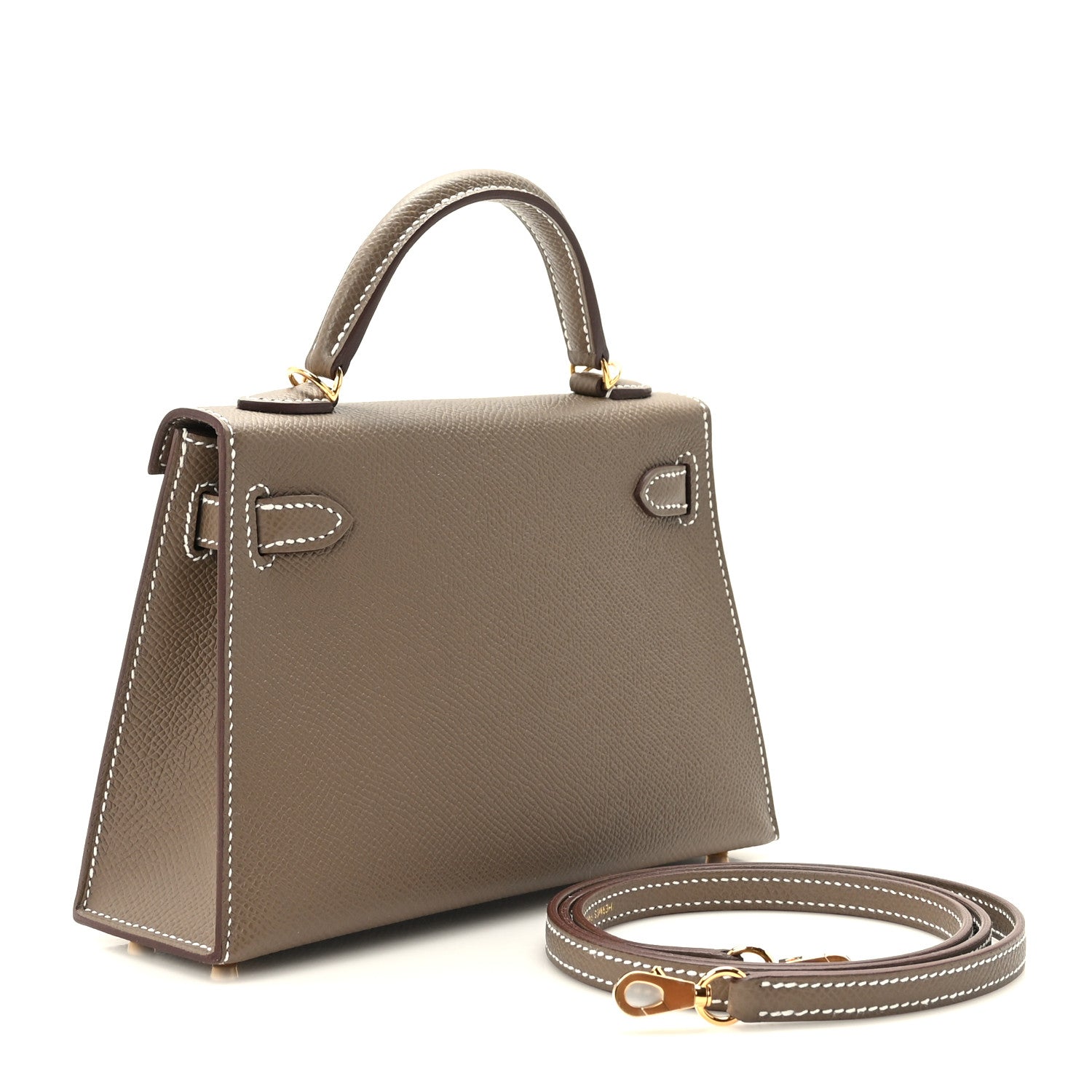 Hermes Epsom Mini Kelly Sellier 20 Etoupe 3 of 10