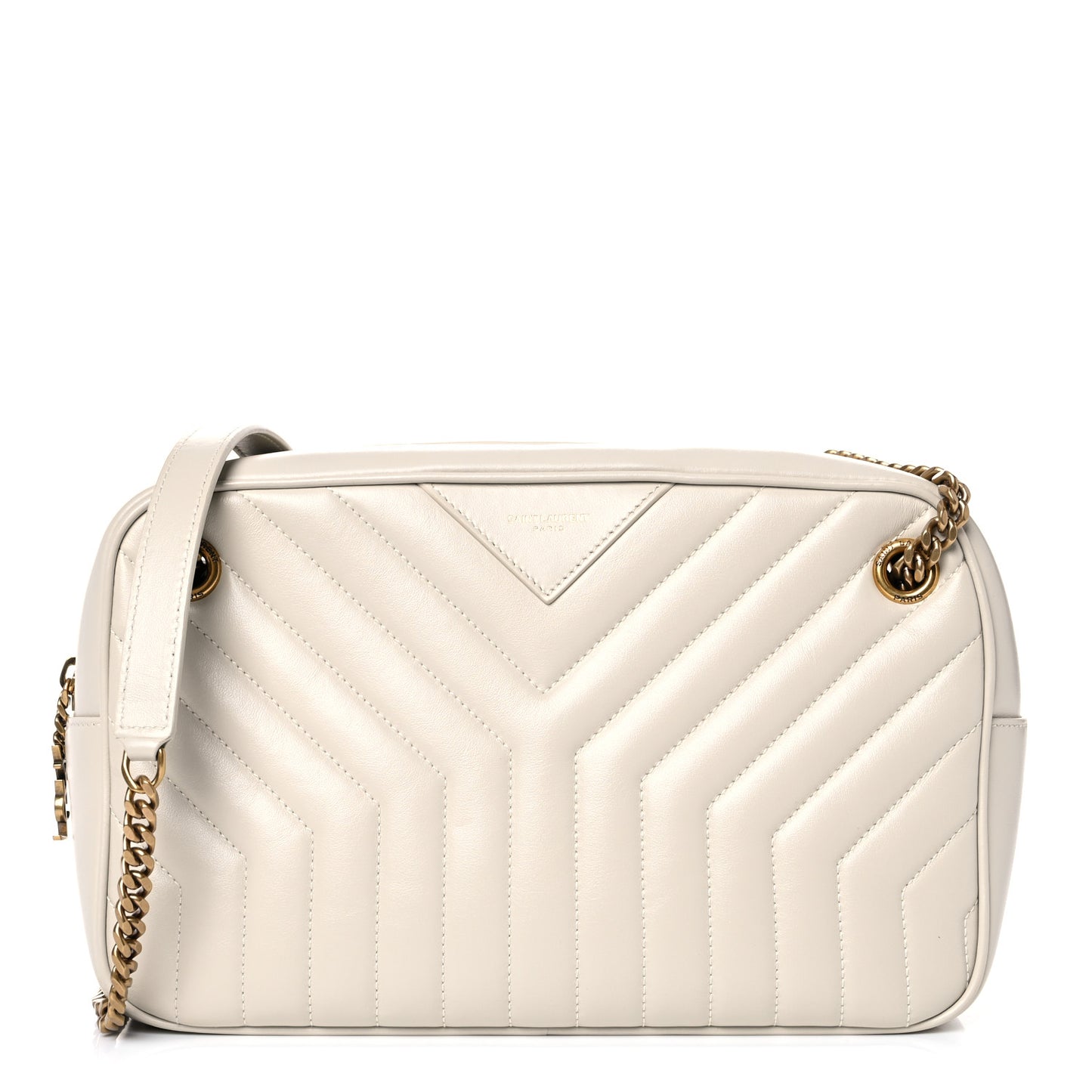 Calfskin Matelasse Joan Camera Bag Crema Soft