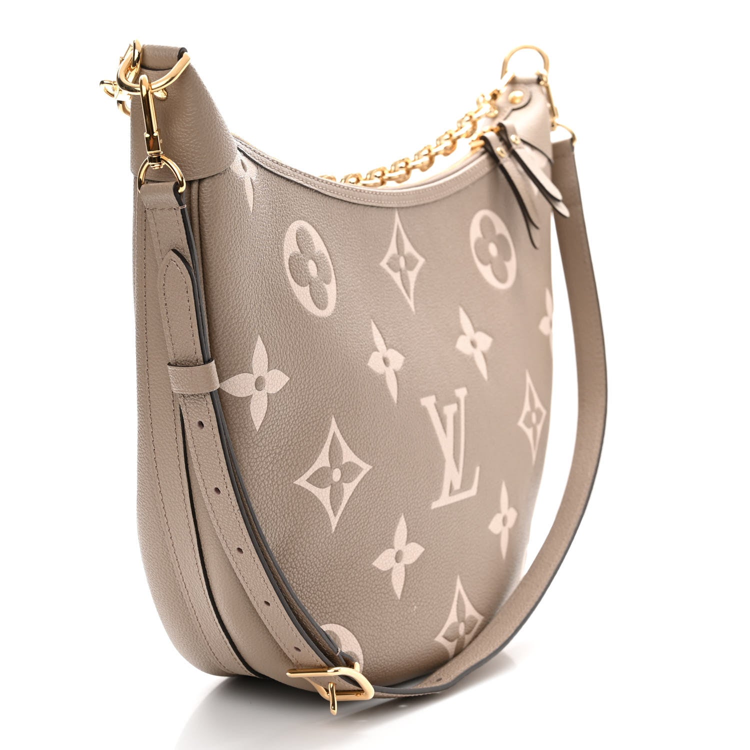 Louis Vuitton Empreinte Monogram Giant Loop Hobo Dove Gray Cream 4 of 10