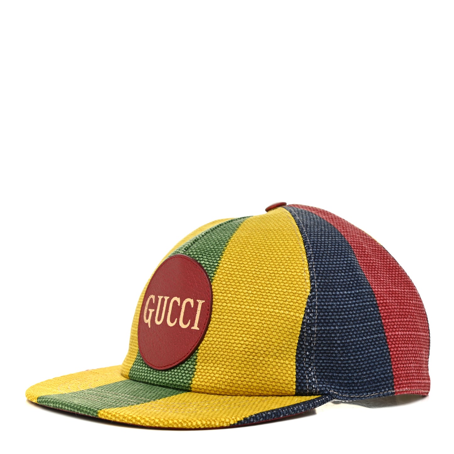 Canvas Marley Stripe Script Logo Patch Gucci 100 Baseball Hat L Multicolor
