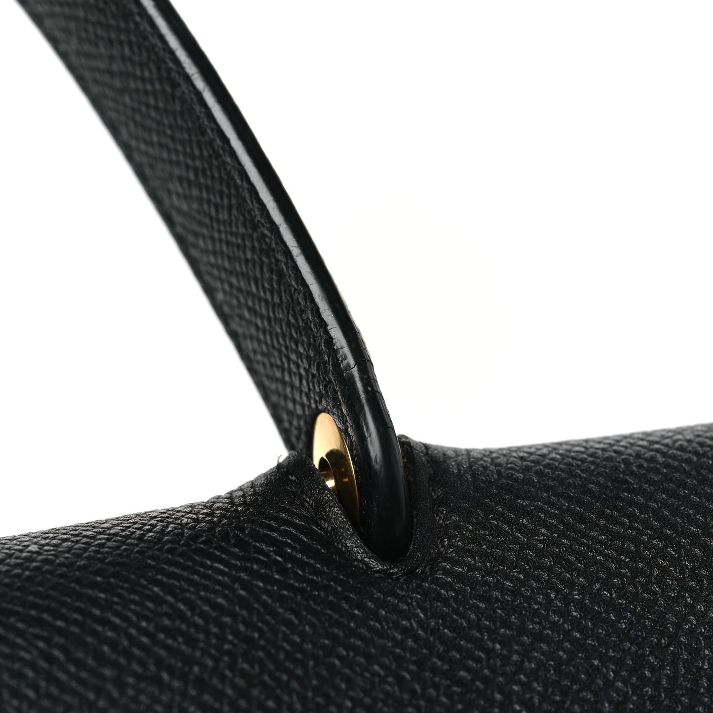 Grained Calfskin Mini Belt Bag Black
