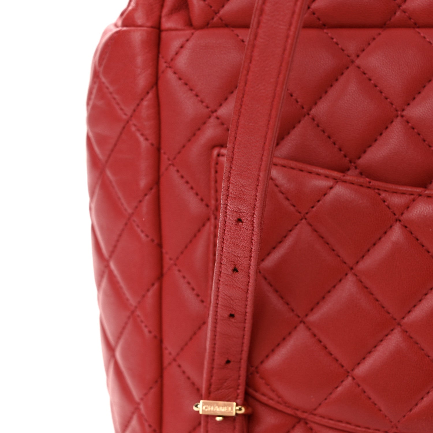 Chanel Lambskin Quilted Small Urban Spirit Backpack Red 12 of 14