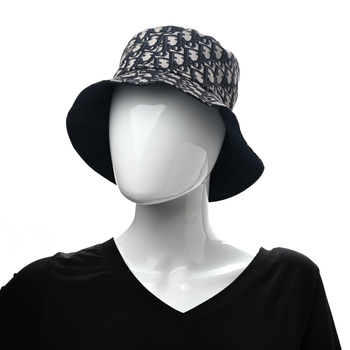 Oblique Reversible Teddy-D Brim Bucket Hat 57 Blue