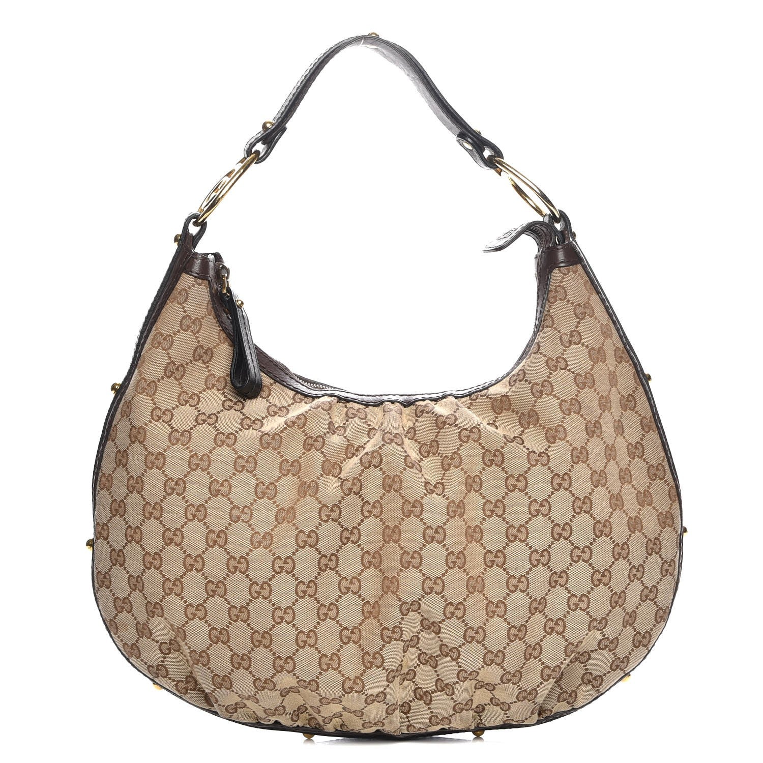 Gucci Monogram Medium Interlocking Hobo Dark Brown 1 of 8