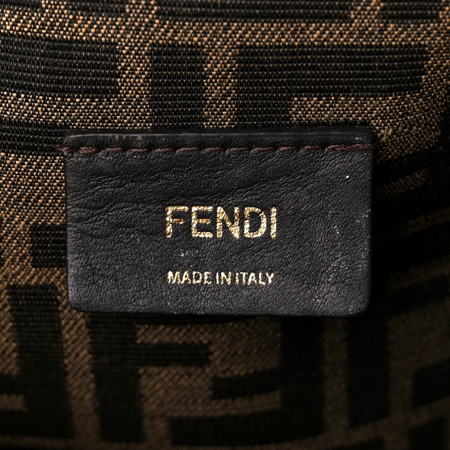 Shiny Nappa Medium Fendi First Caramello