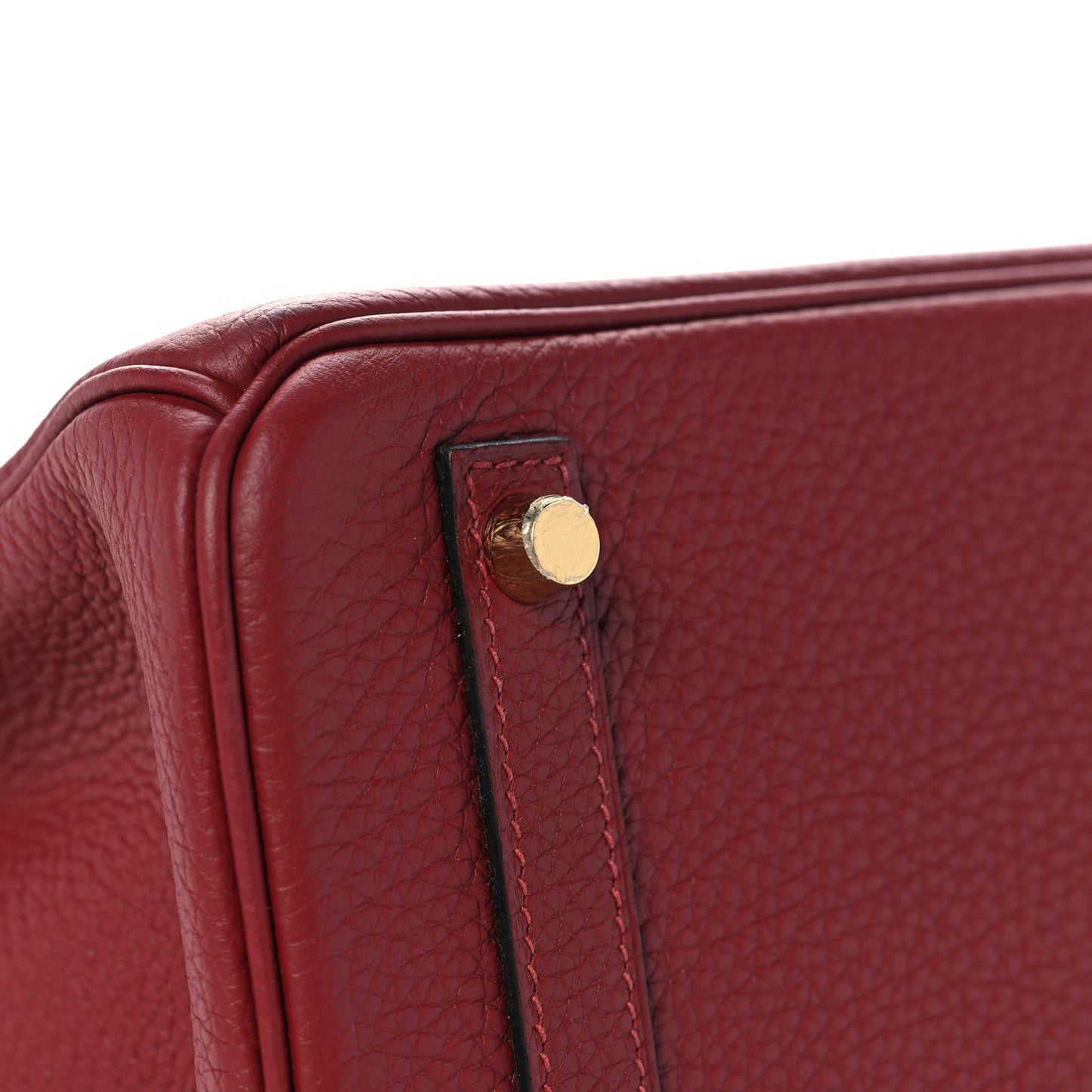 Taurillon Clemence Sombrero Birkin 30 Rouge H