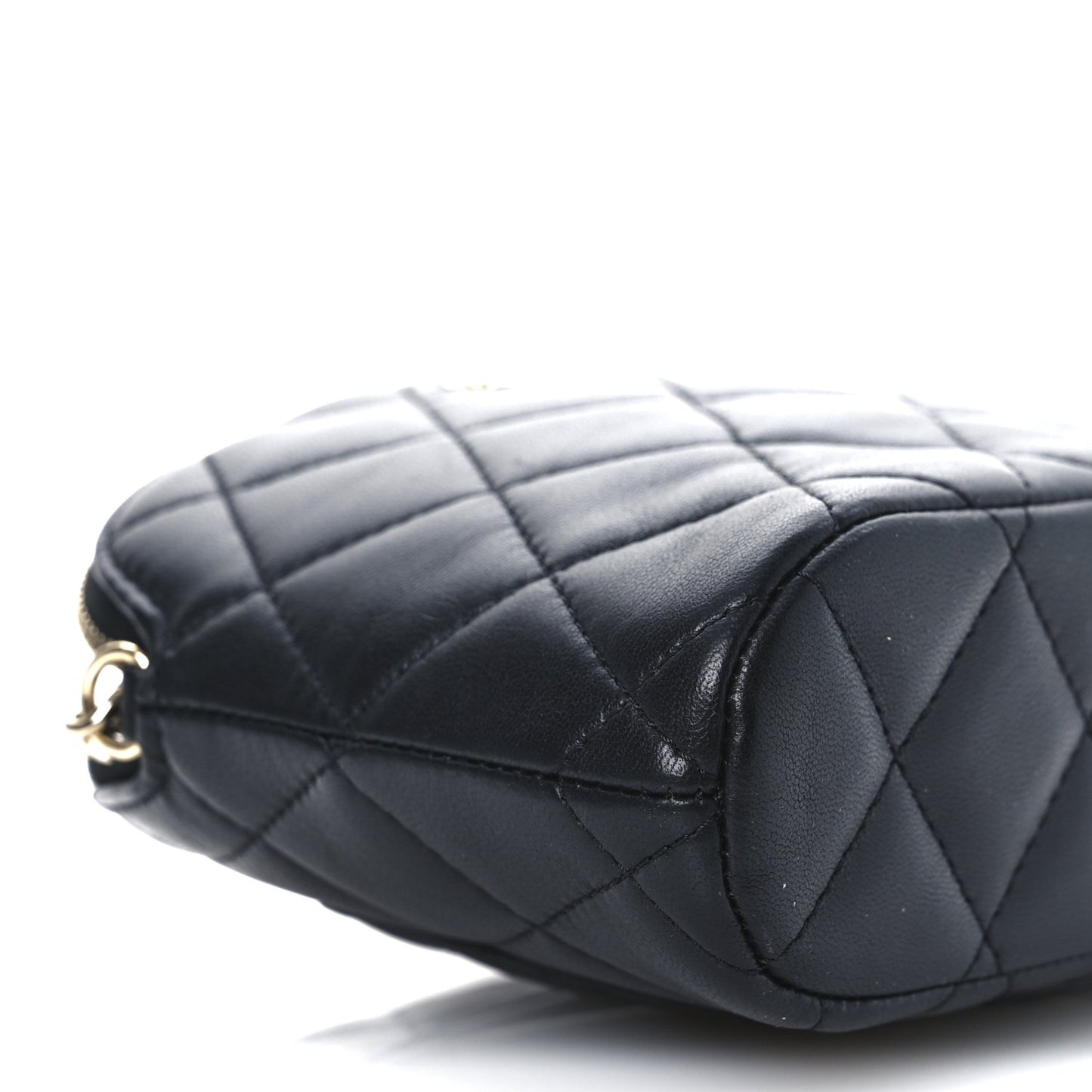 Lambskin Quilted Classic Clutch With Chain Black