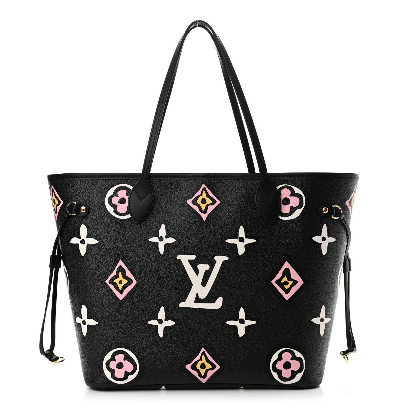 Monogram Giant Wild at Heart Neverfull MM Black