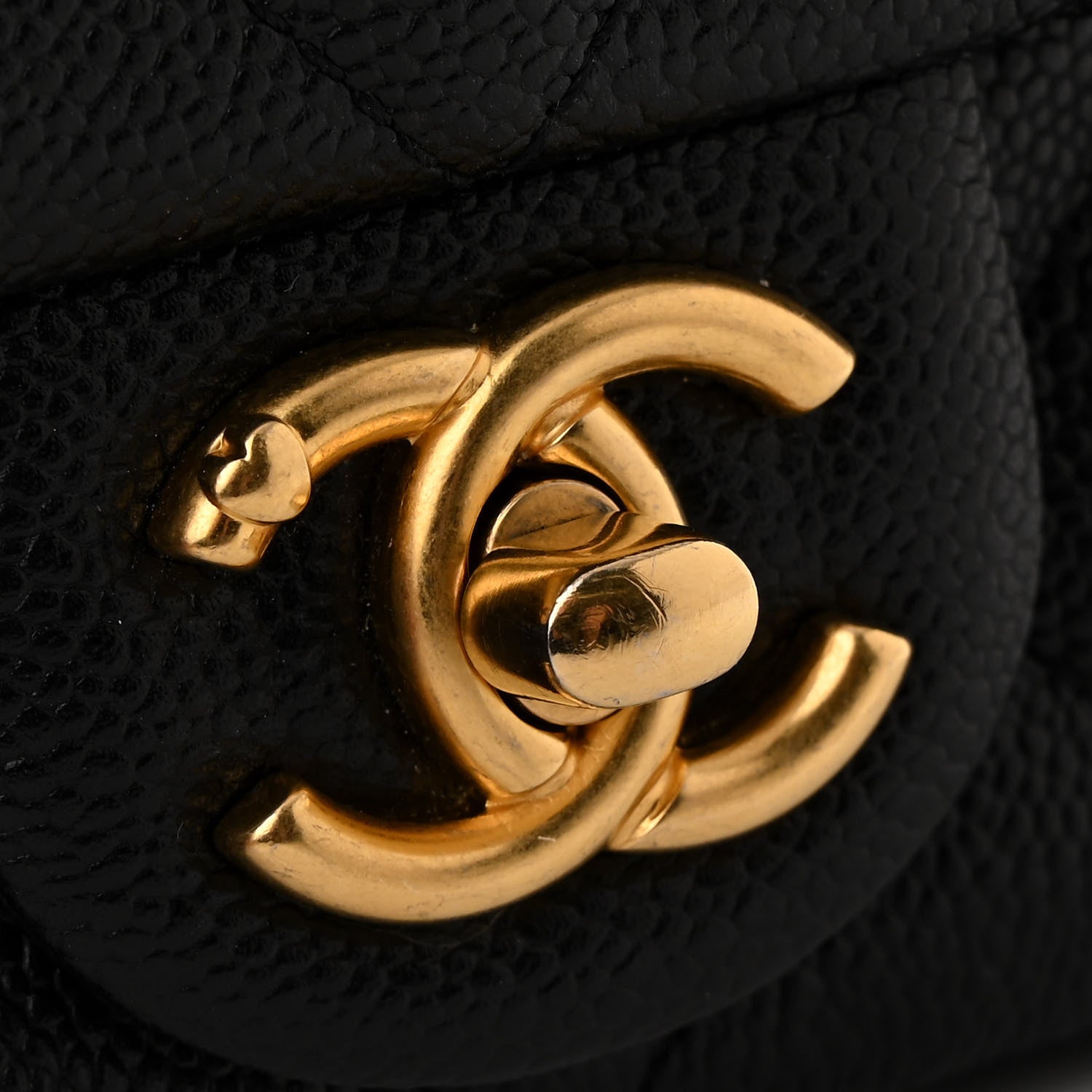 Chanel Caviar Quilted Mini Sweetheart Rectangular Flap Black 11 of 13