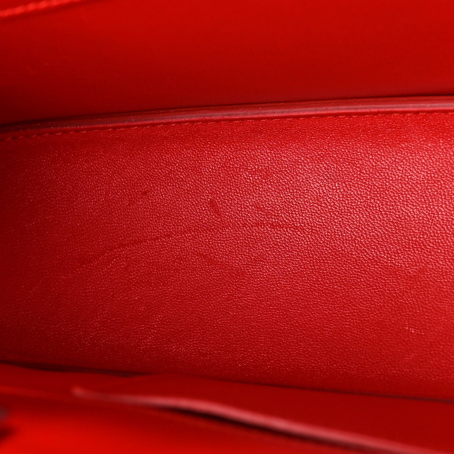 Brushed Calfskin Wanda East West Top Handle Bag Flame Red