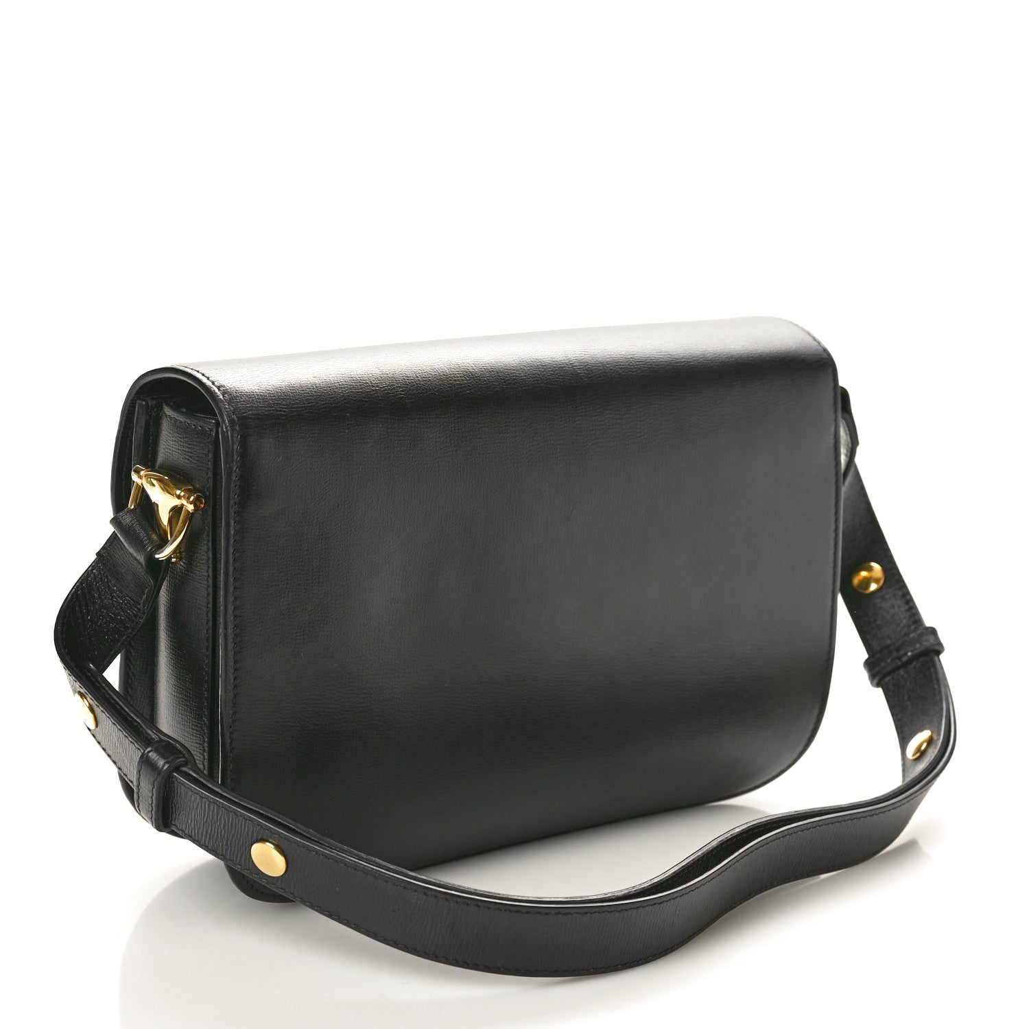 Gucci Azalea Calfskin Horsebit 1955 Shoulder Bag Black 2 of 10