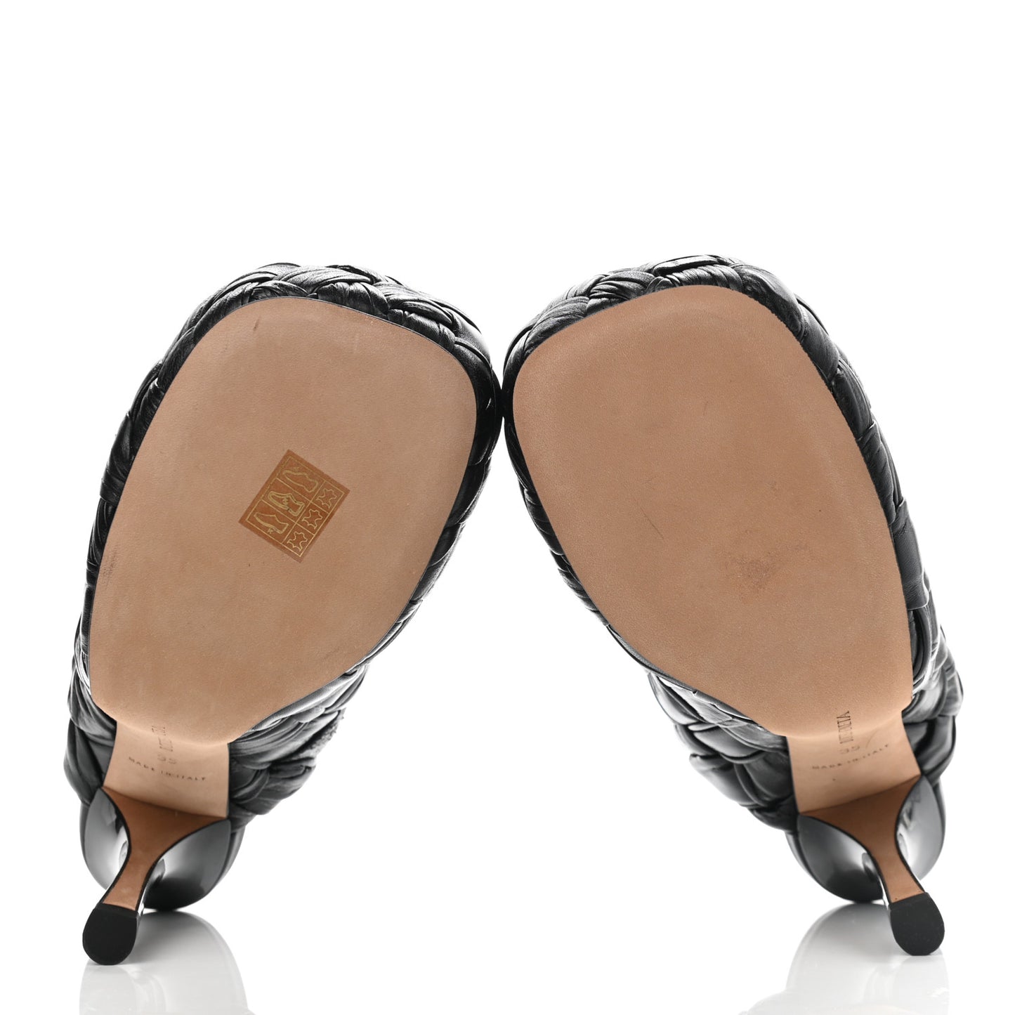 Nappa Intrecciato The Bold Mules 35 Black