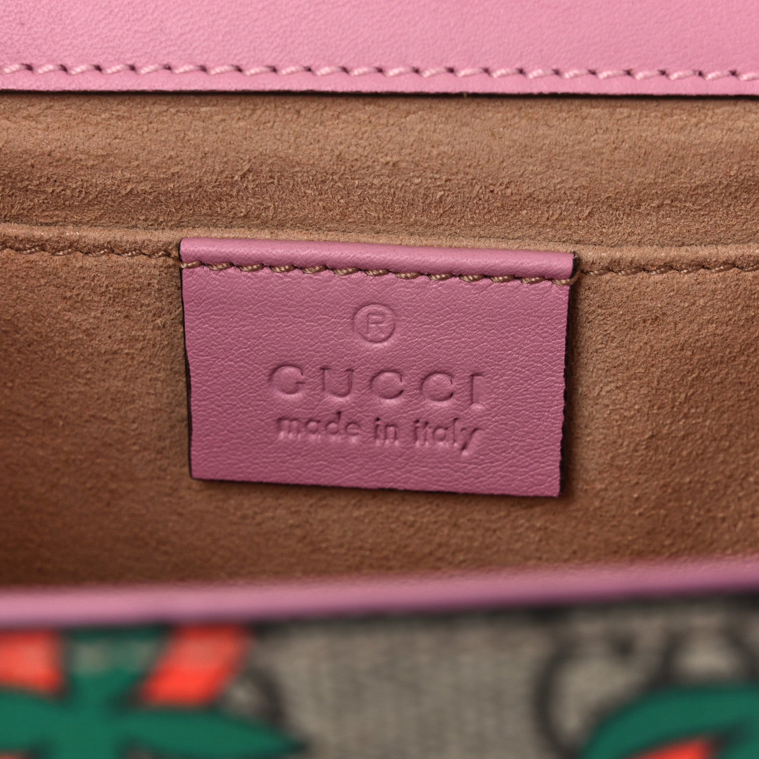 Gucci GG Supreme Monogram Strawberry Small Padlock Shoulder Bag 6 of 11