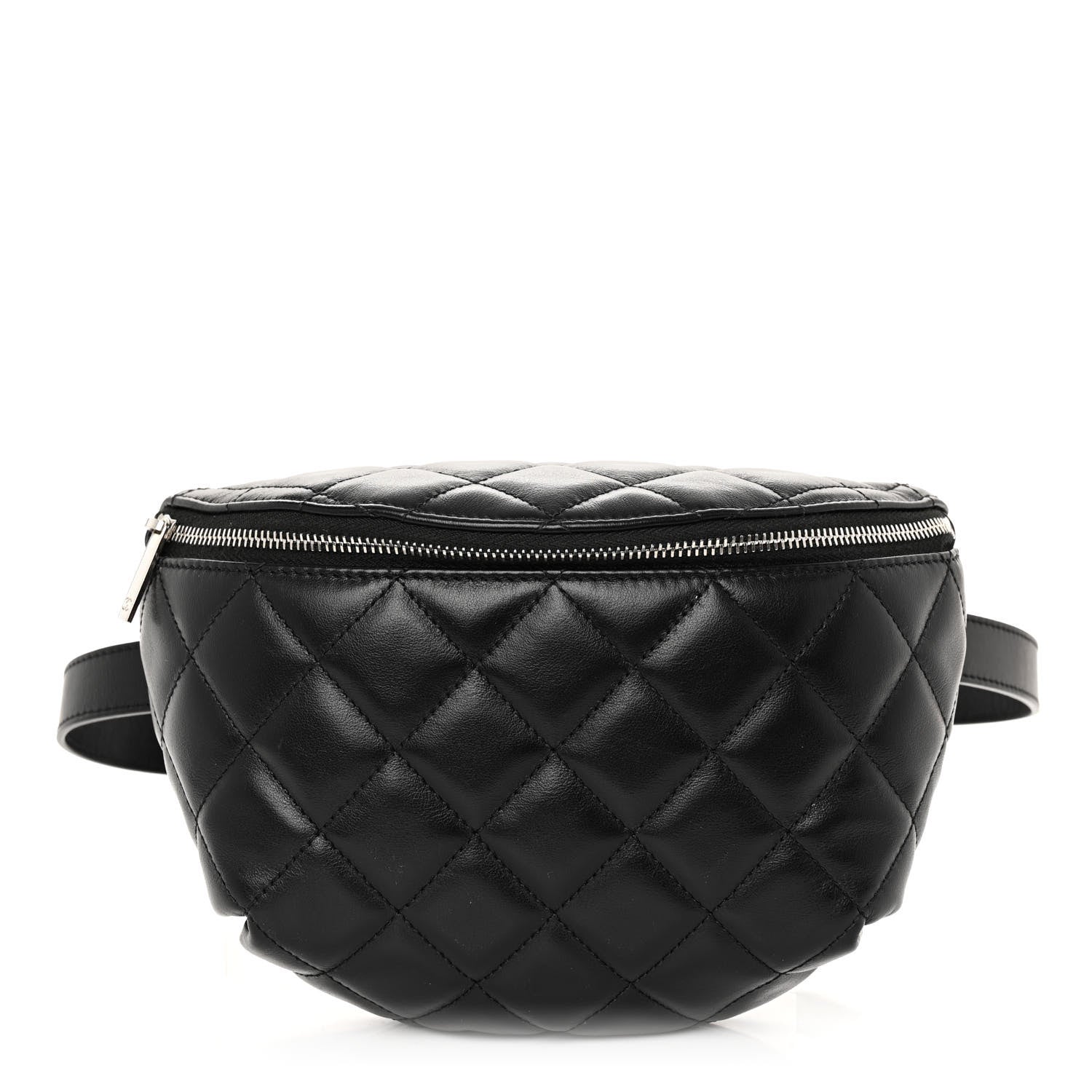 Chanel Calfskin Quilted Waist Belt Bag Black 1 of 10