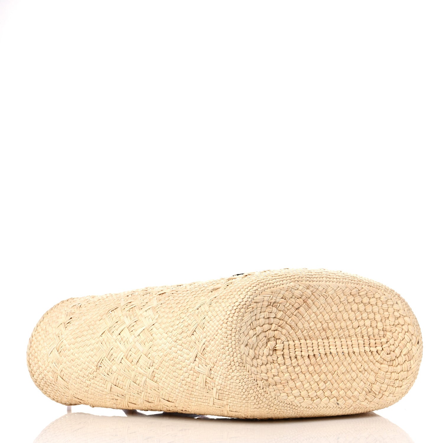 Loewe Iraca Palm Calfskin Anagram Basket Bag Natural Tan 4 of 10