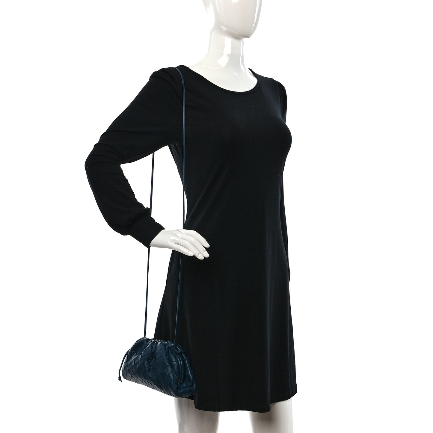 Nappa Intrecciato The Mini Pouch Deep Blue