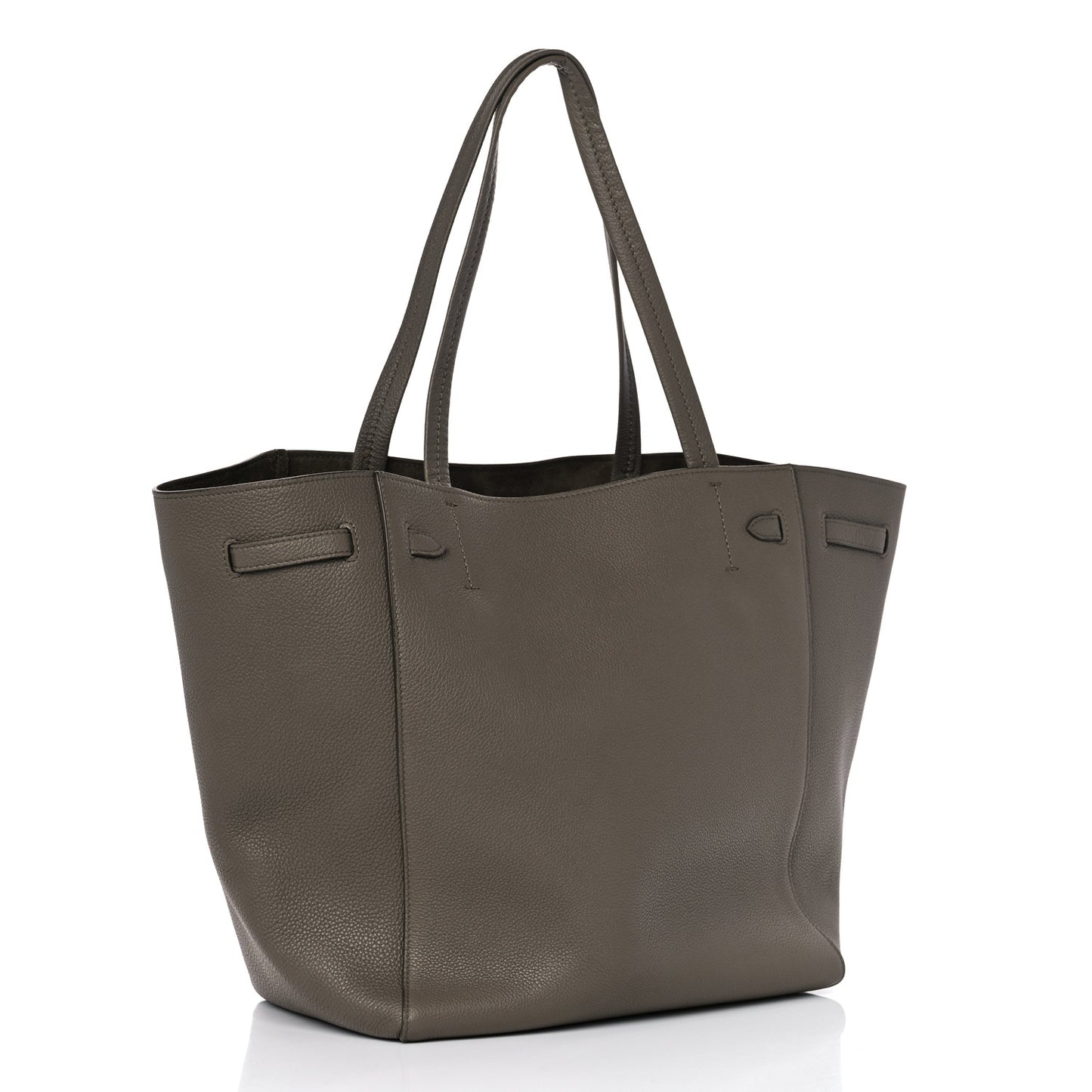Soft Grained Calfskin Small Belt Cabas Phantom Taupe