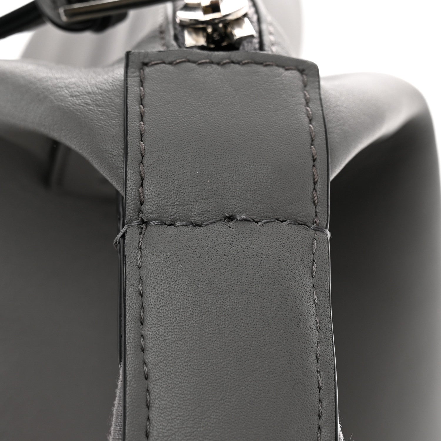 Loewe Supple Smooth Calfskin Jacquard Small Cubi Crossbody Bag Asphalt Grey 12 of 12