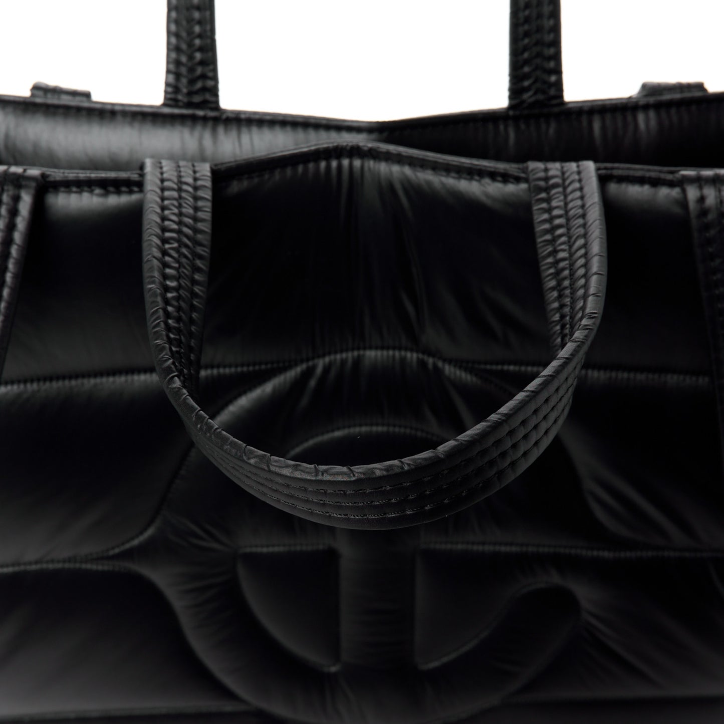 x MOOSE KNUCKLES Nylon Quilted Medium Shopping Bag Black