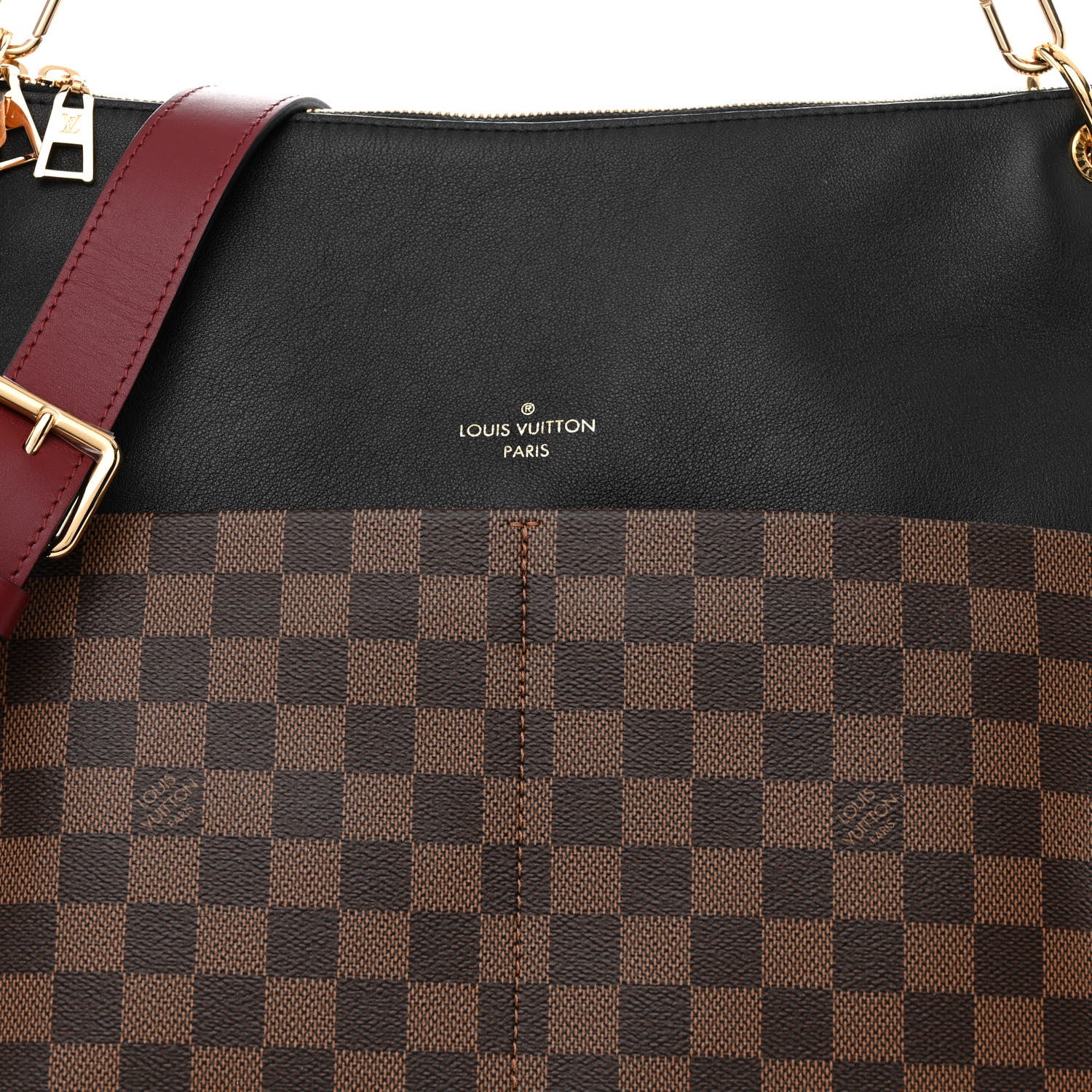 Louis Vuitton Damier Ebene Calfskin Maida Black 8 of 10