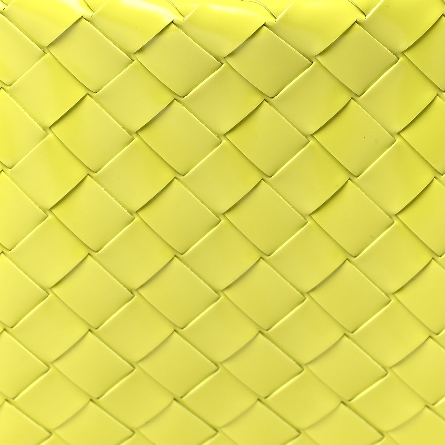 Spazzolato Intrecciato Flap Shoulder Bag Acid Kiwi