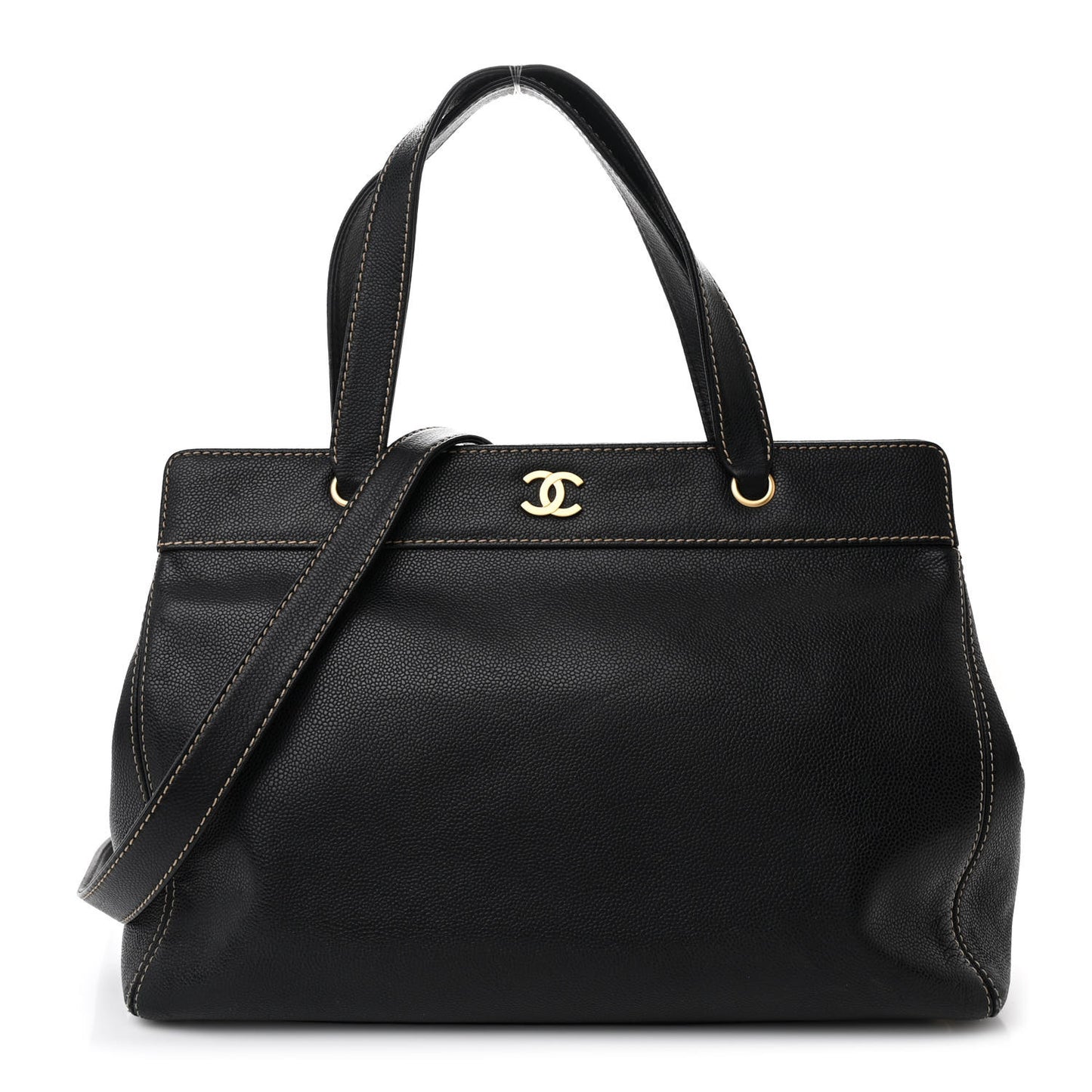 Caviar Shopper Tote Black
