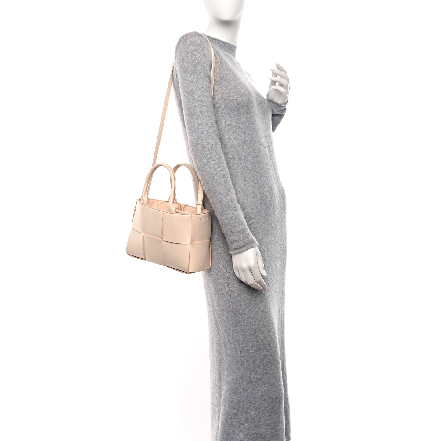 Nappa Maxi Intrecciato Mini Arco Tote Macaroon