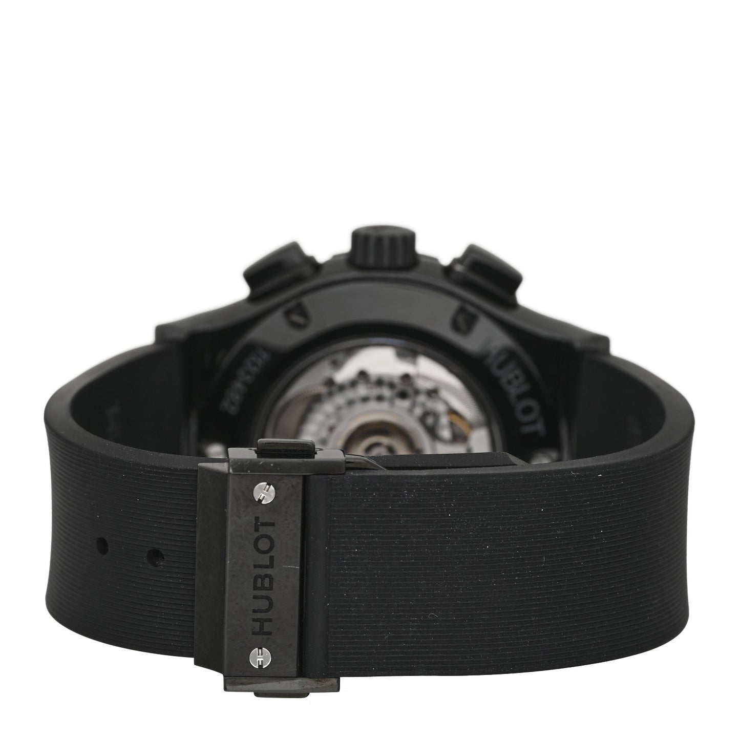 Ceramic Rubber 45mm Classic Fusion Aerofusion Chronograph Automatic Watch Black 525.CM.0170.RX