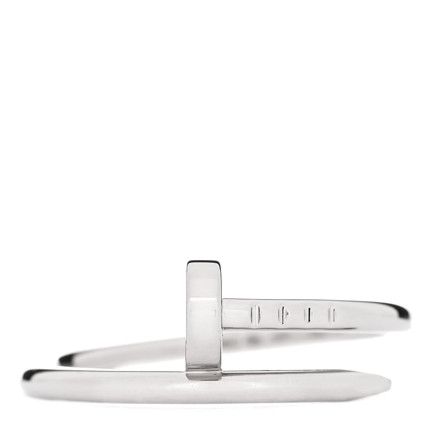 18K White Gold Small Juste Un Clou Ring 56 7.5