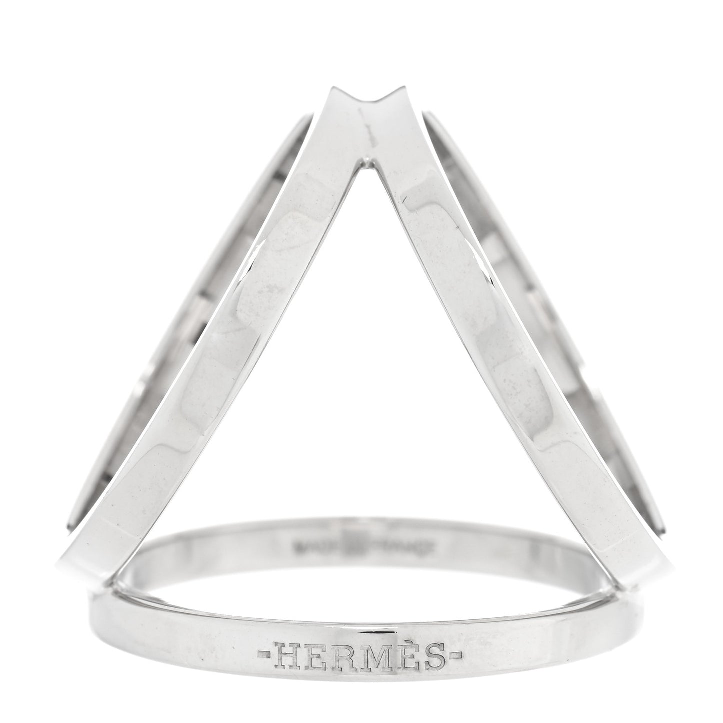 Palladium Large Trio Scarf Ring