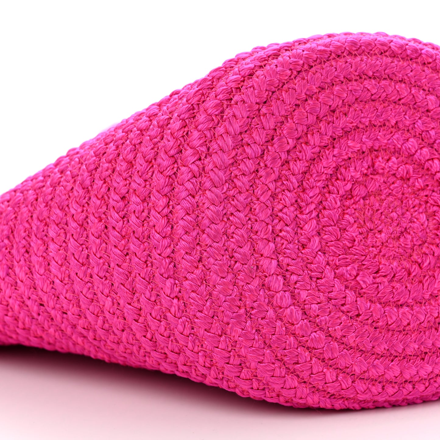 Nylon Lambskin Woven Small Ibiza Basket With Strap Lipstick Pink